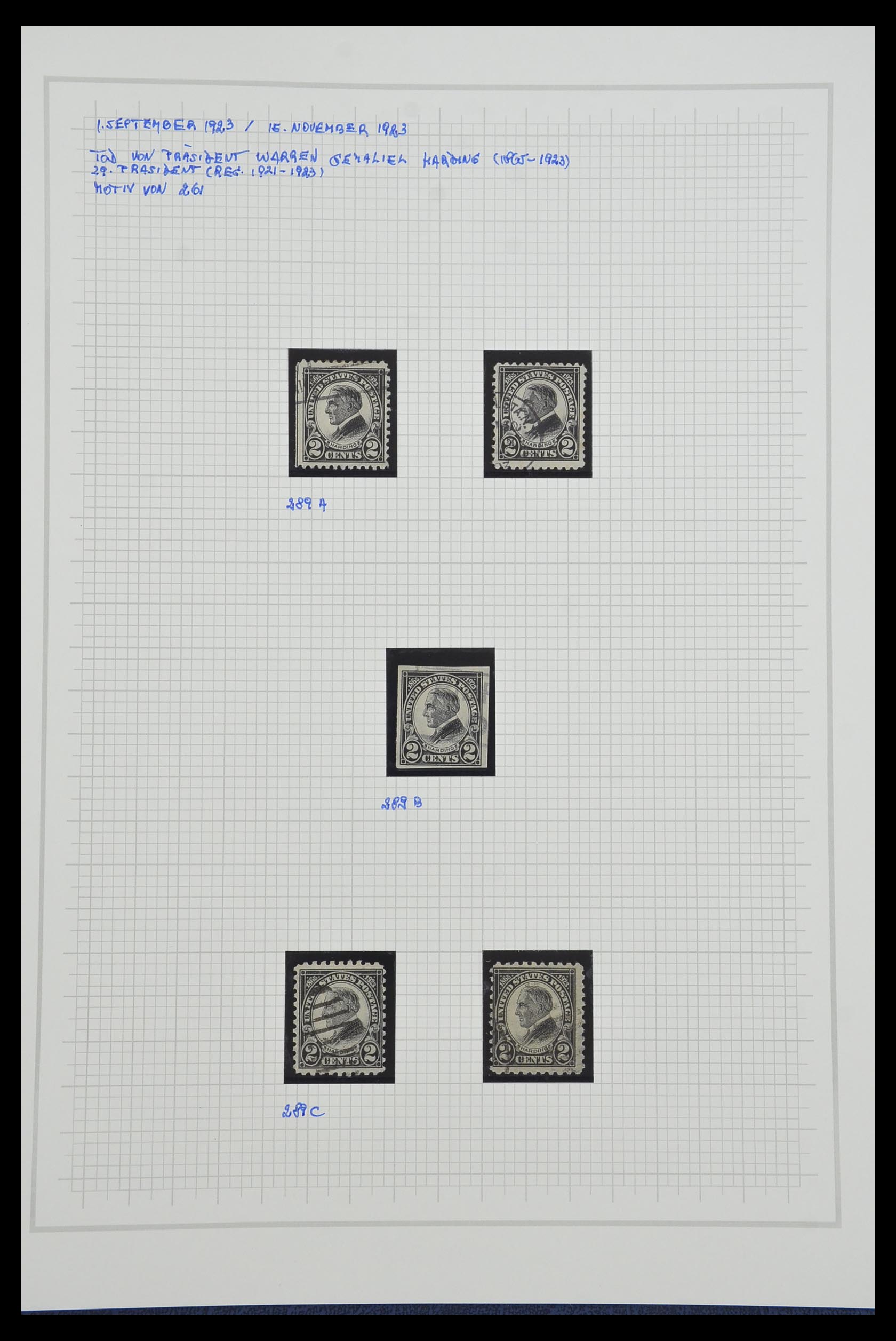 34309 543 - Stamp collection 34309 USA 1922-1934.