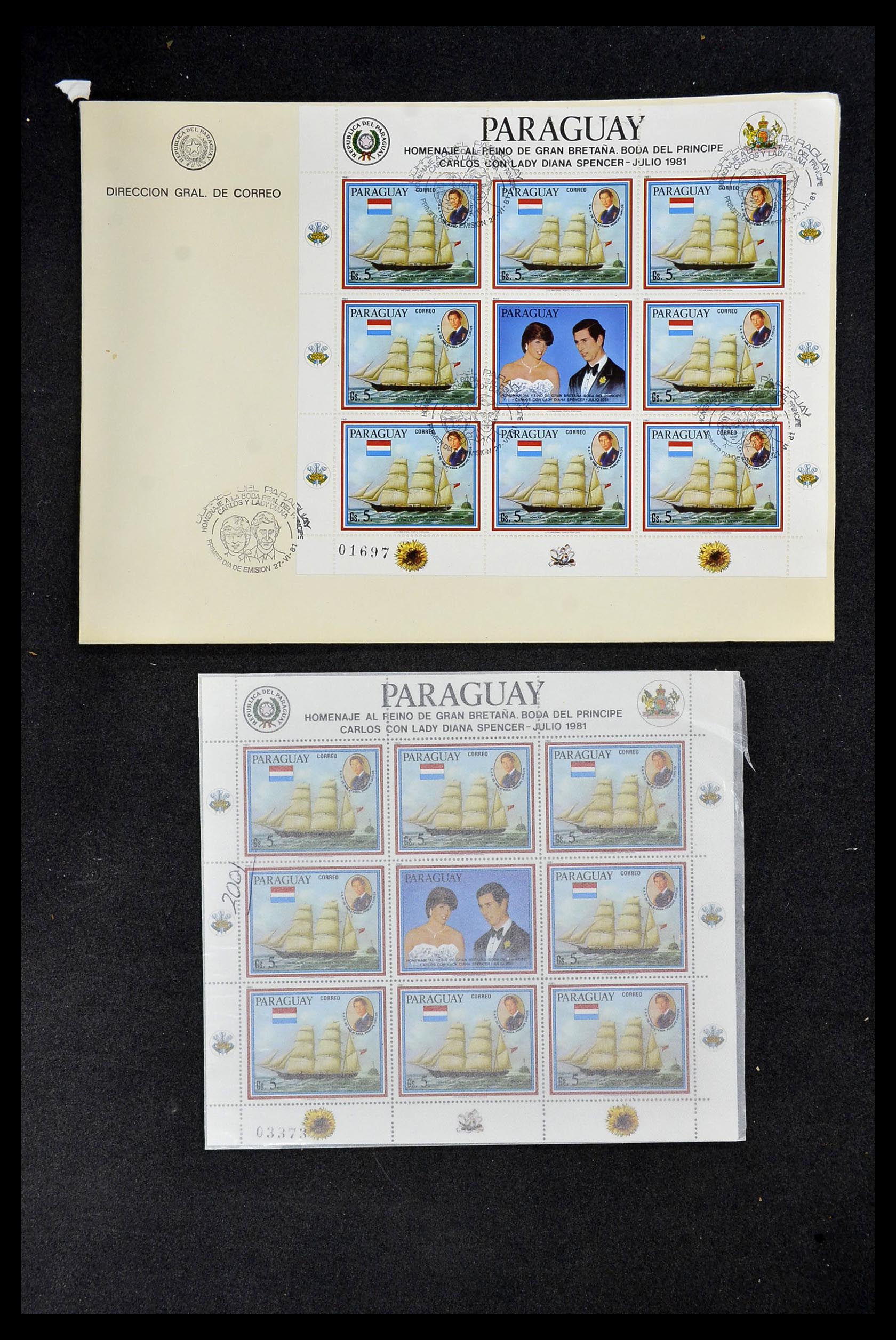 34310 528 - Stamp collection 34310 Paraguay 1868-1993.