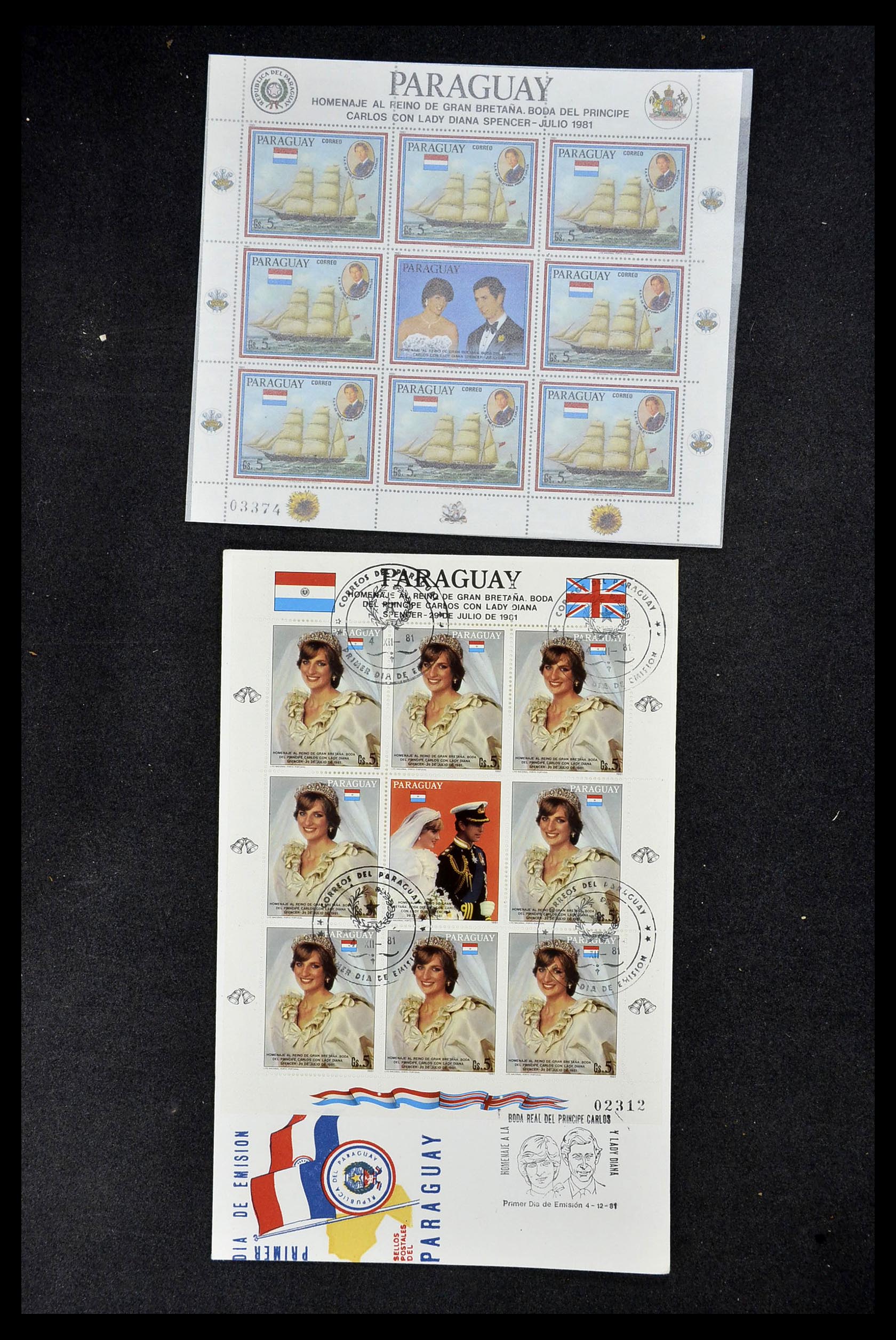 34310 531 - Stamp collection 34310 Paraguay 1868-1993.