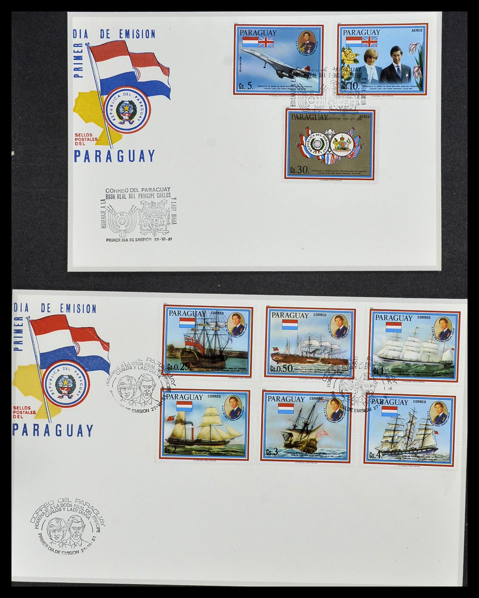 34310 532 - Stamp collection 34310 Paraguay 1868-1993.