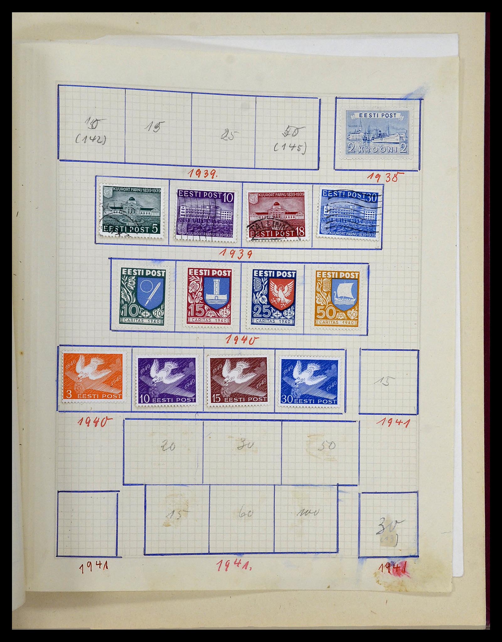 34311 007 - Postzegelverzameling 34311 Baltische Staten 1918-1941.