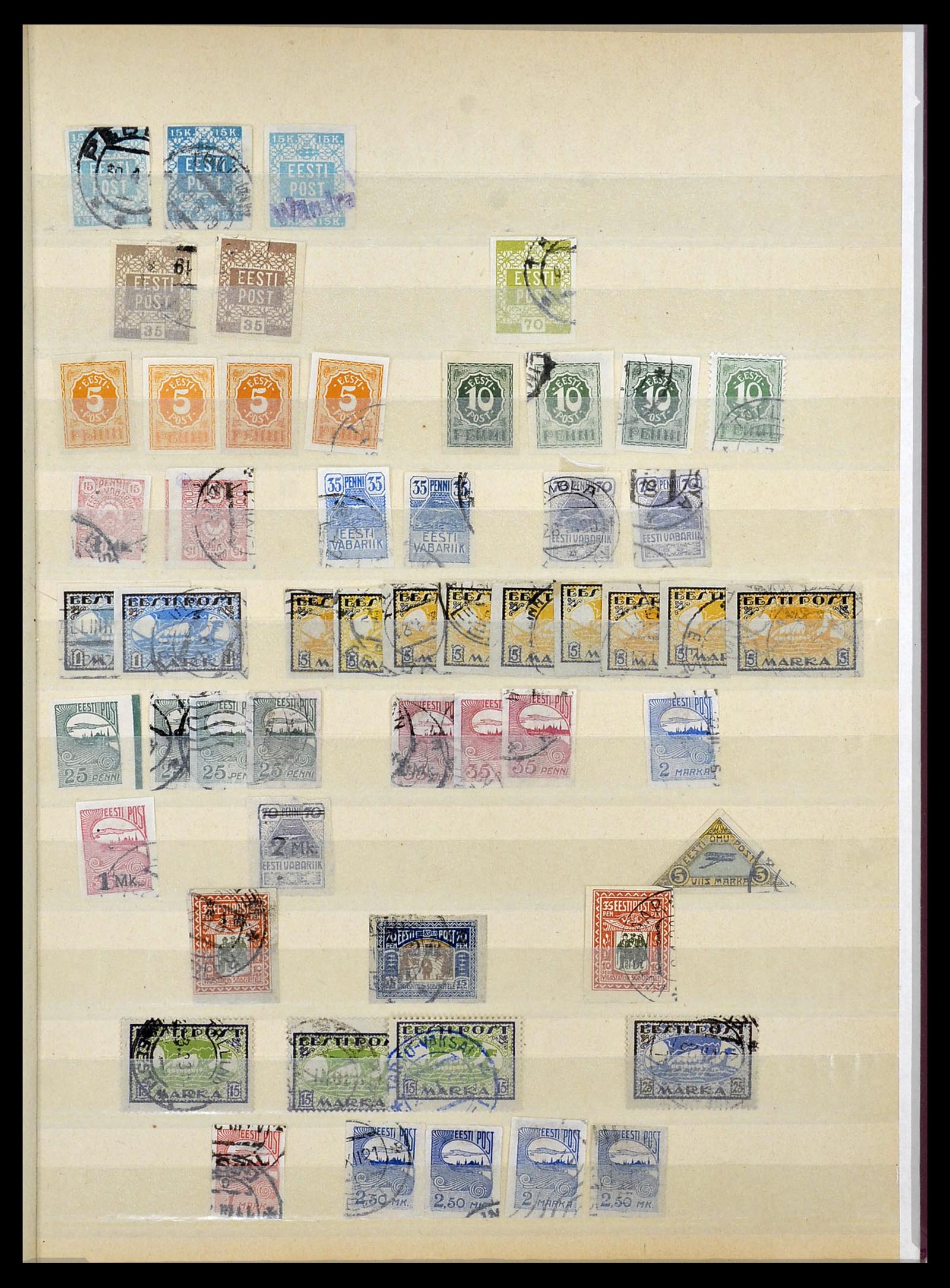 34311 008 - Postzegelverzameling 34311 Baltische Staten 1918-1941.
