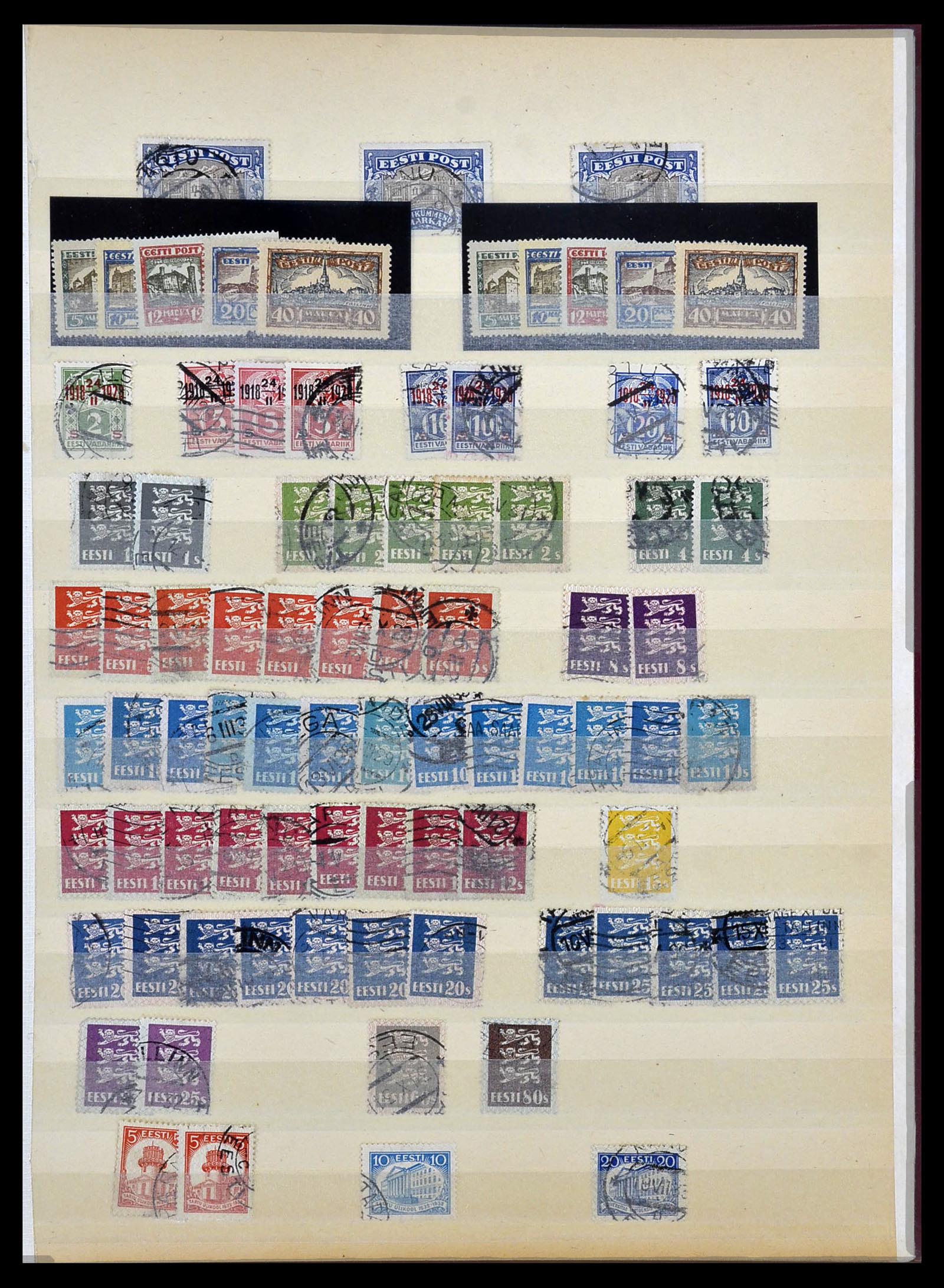 34311 009 - Postzegelverzameling 34311 Baltische Staten 1918-1941.