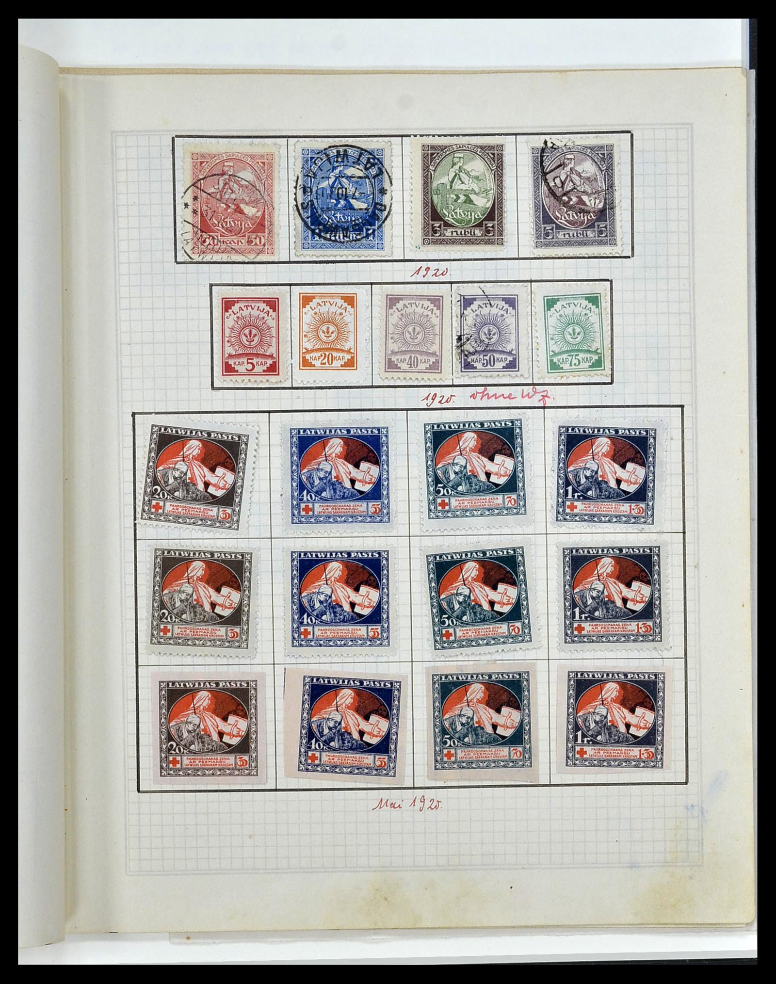34311 018 - Postzegelverzameling 34311 Baltische Staten 1918-1941.