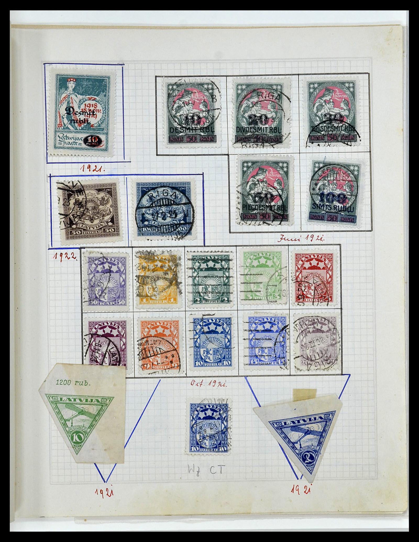 34311 020 - Postzegelverzameling 34311 Baltische Staten 1918-1941.