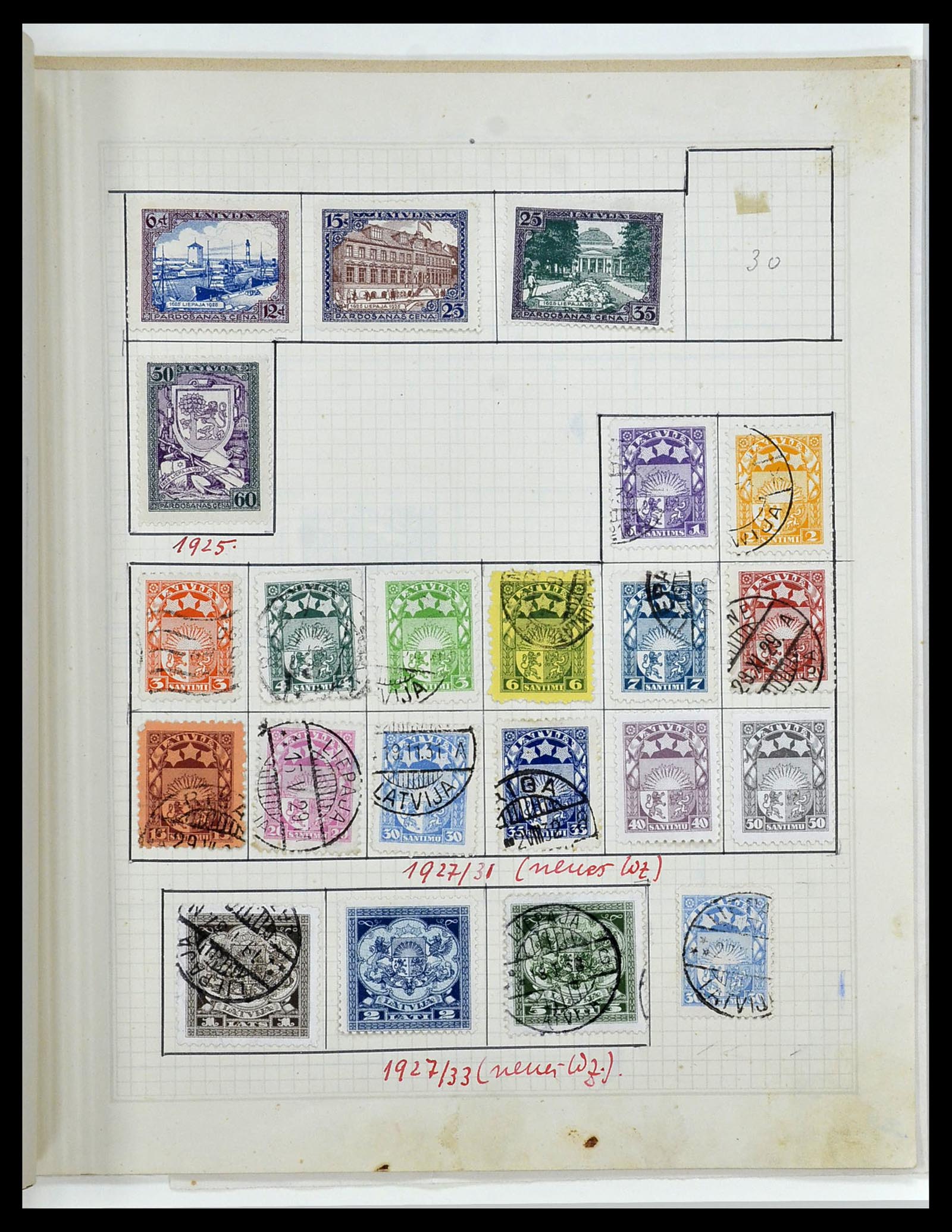34311 022 - Stamp collection 34311 Baltic States 1918-1941.