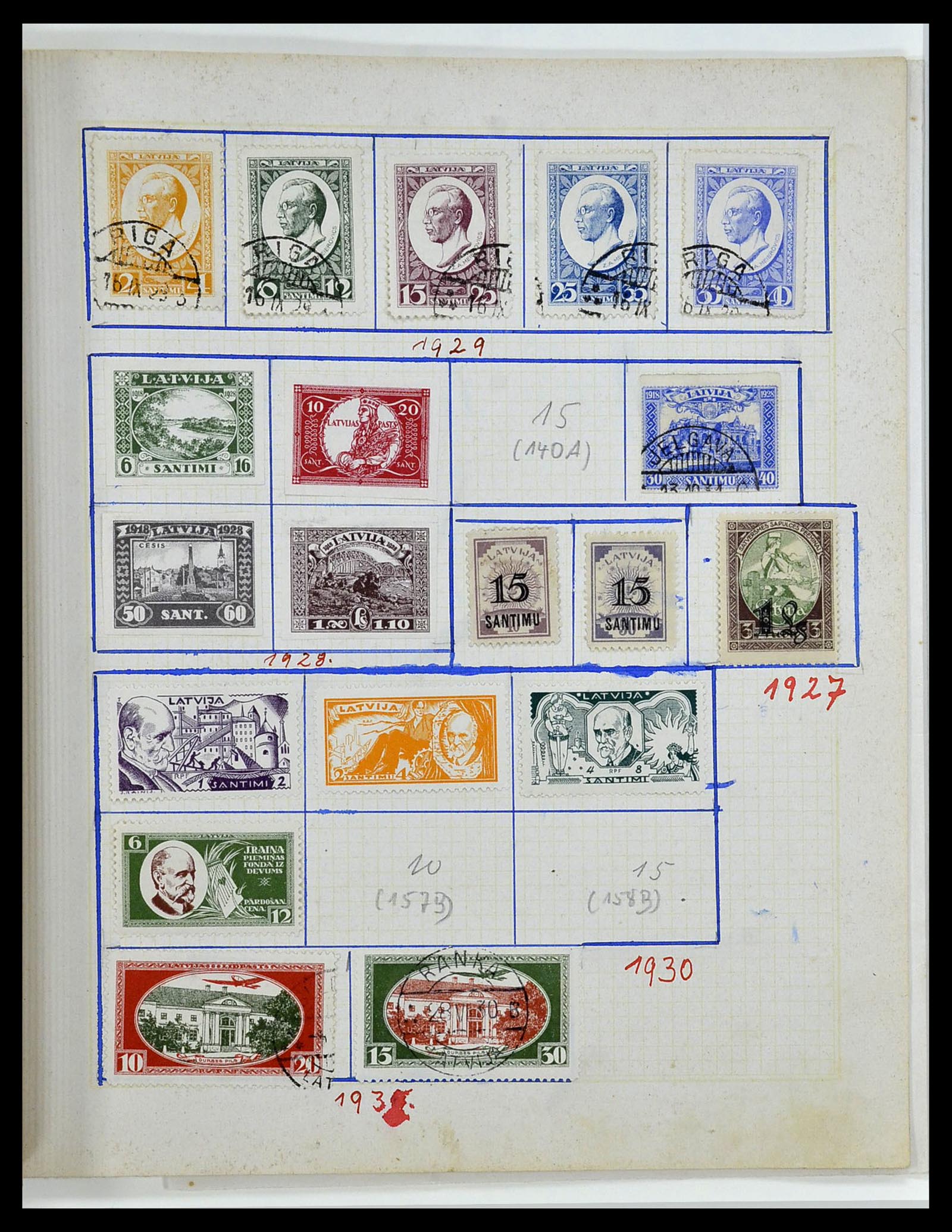 34311 024 - Stamp collection 34311 Baltic States 1918-1941.