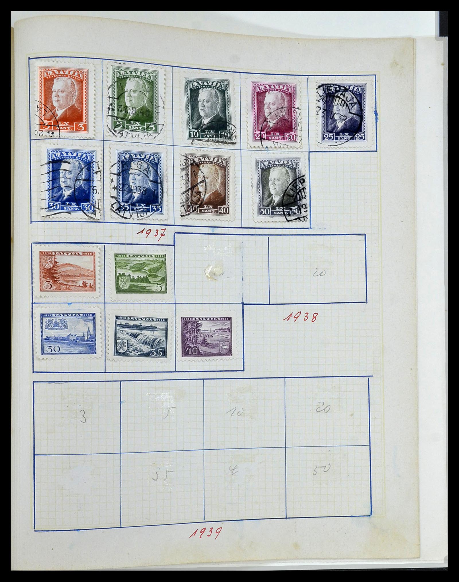 34311 032 - Stamp collection 34311 Baltic States 1918-1941.