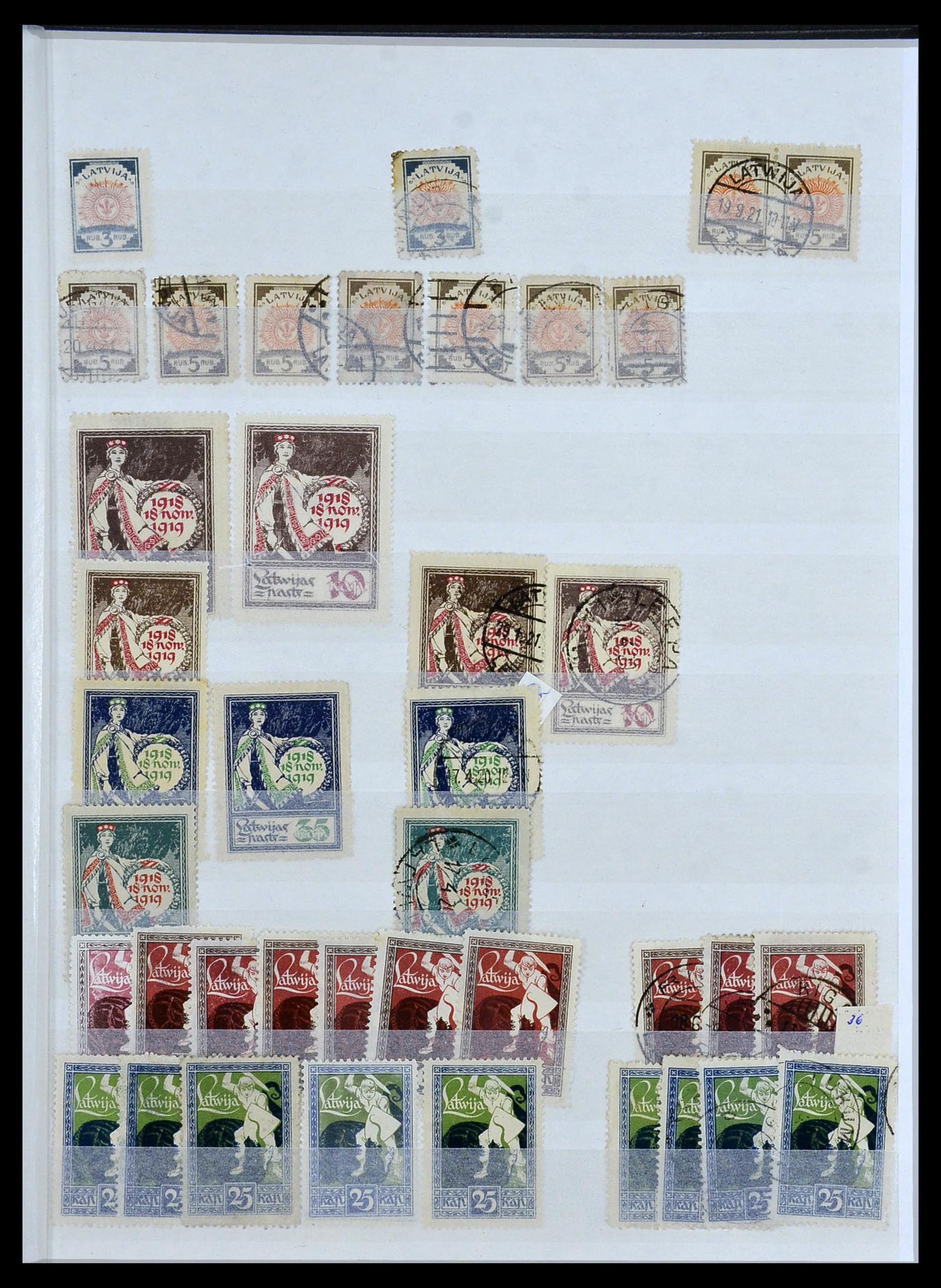 34311 036 - Stamp collection 34311 Baltic States 1918-1941.
