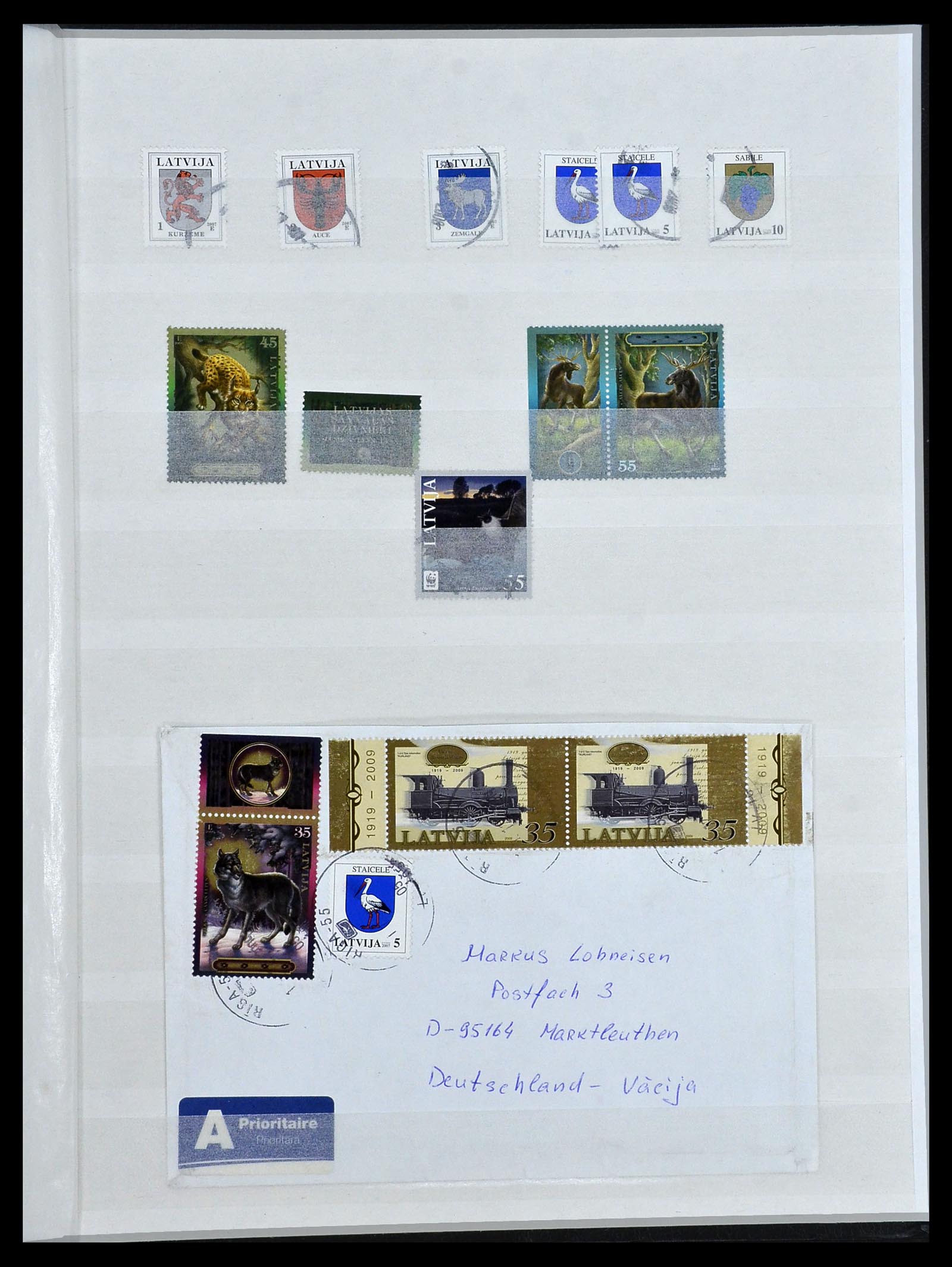 34311 048 - Postzegelverzameling 34311 Baltische Staten 1918-1941.