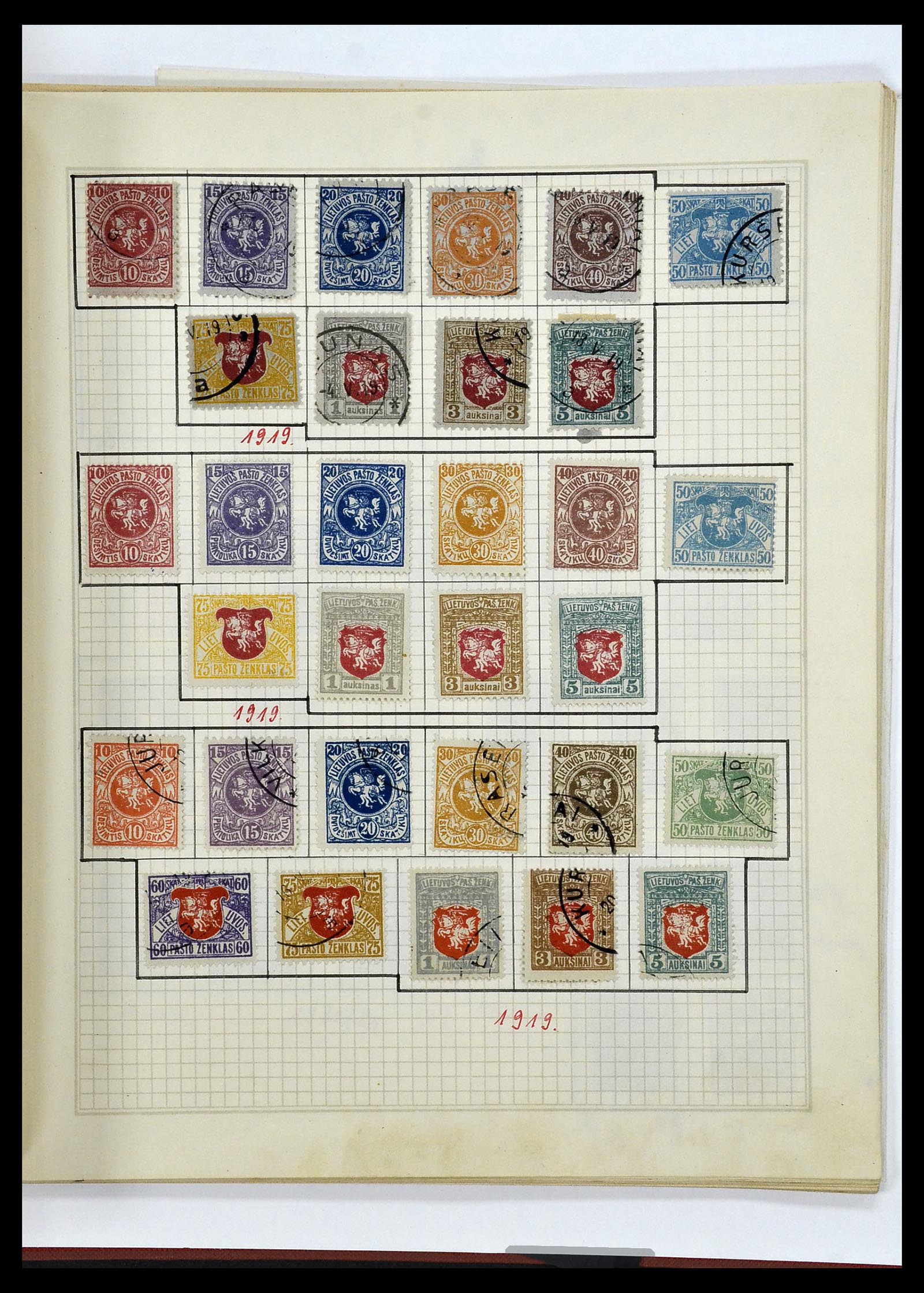 34311 050 - Postzegelverzameling 34311 Baltische Staten 1918-1941.