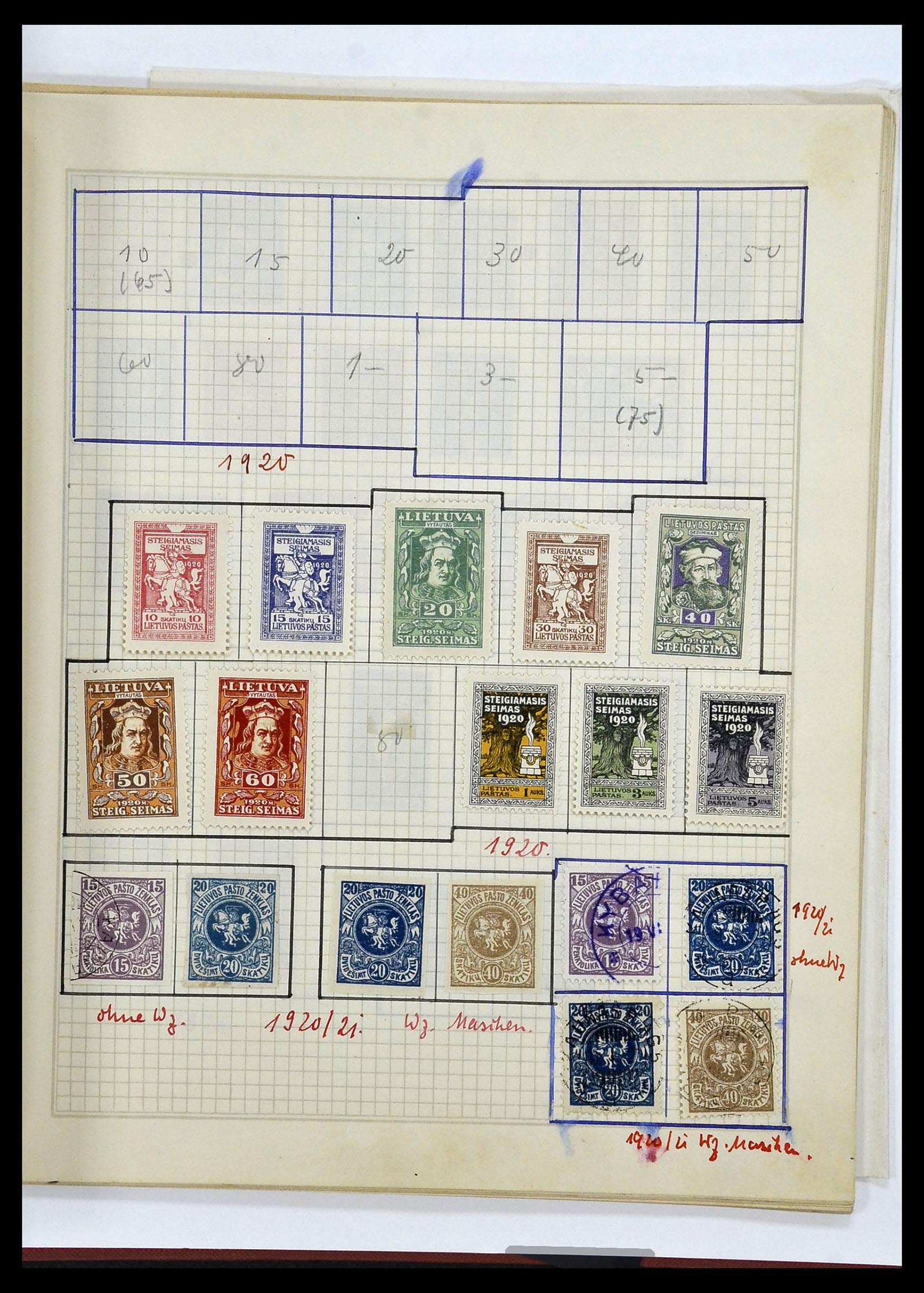 34311 051 - Postzegelverzameling 34311 Baltische Staten 1918-1941.