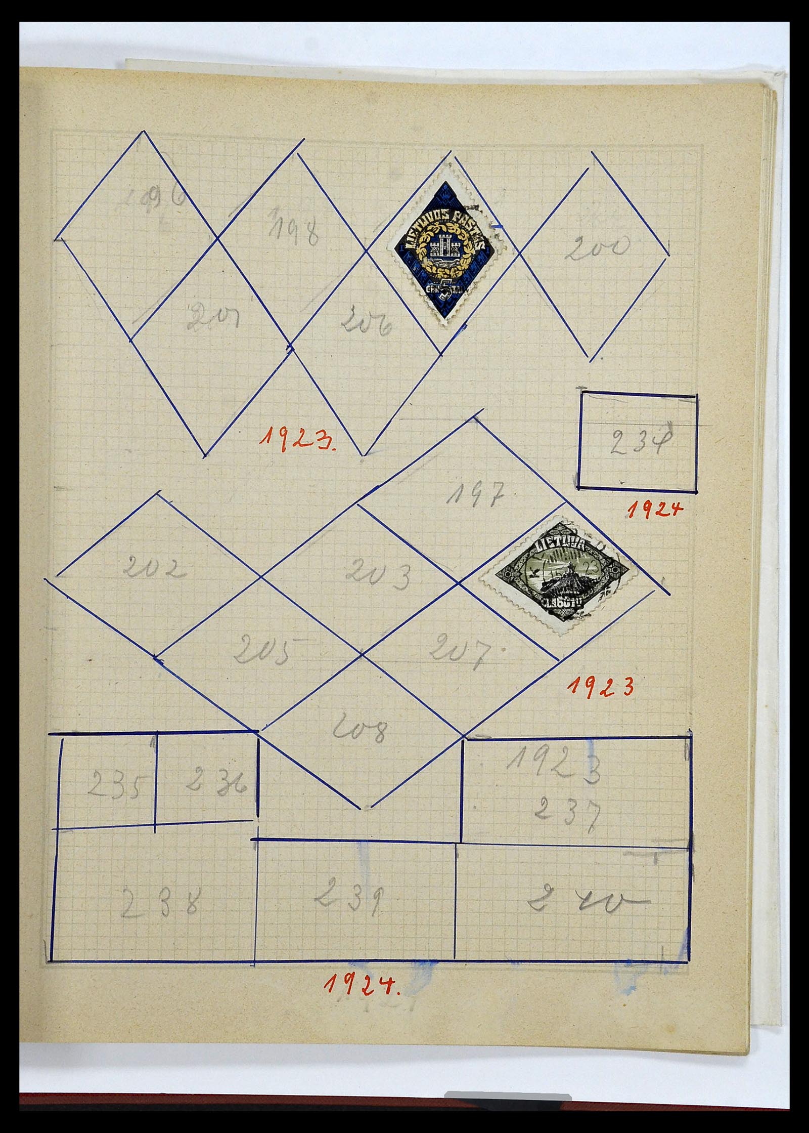 34311 056 - Postzegelverzameling 34311 Baltische Staten 1918-1941.