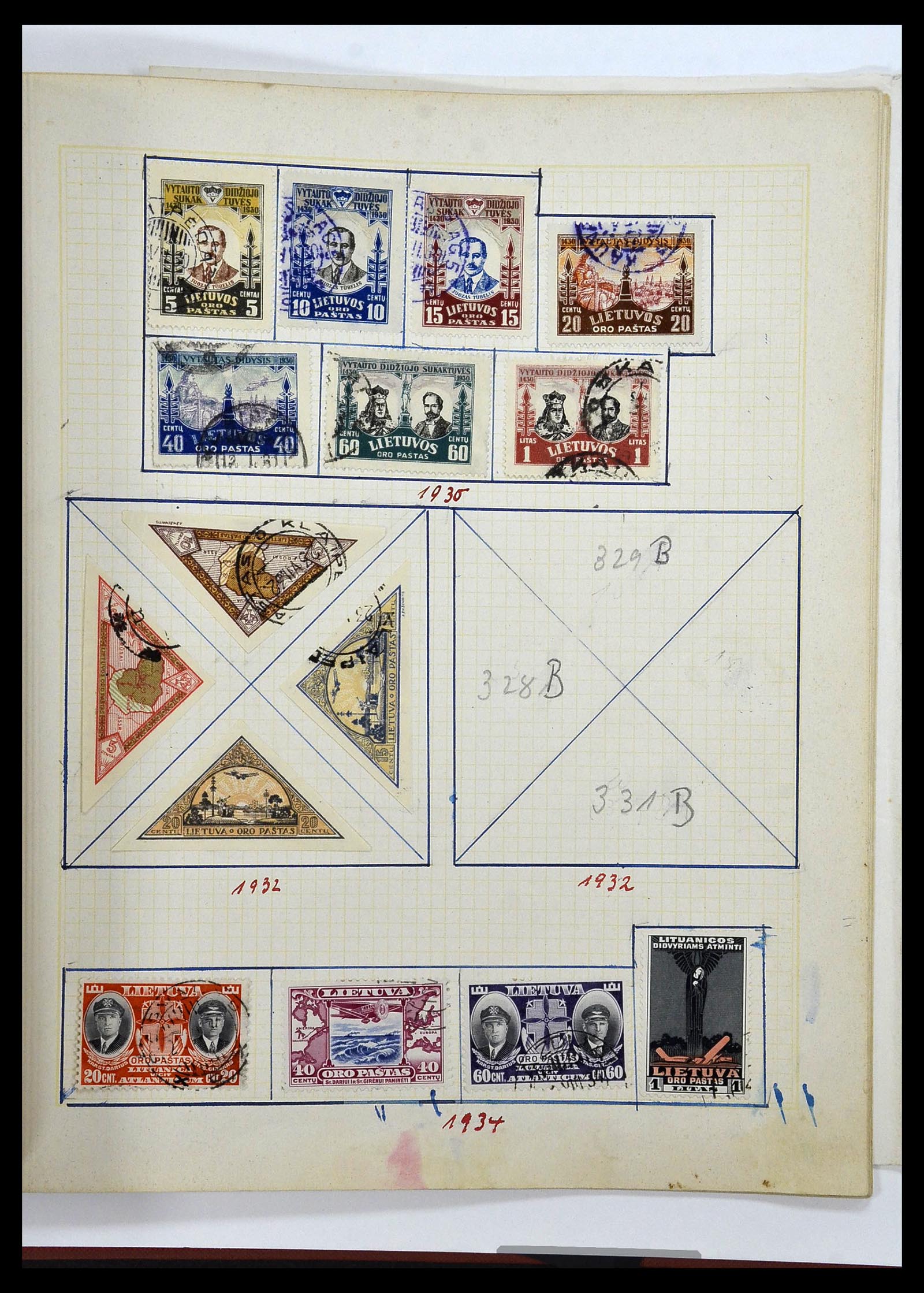 34311 061 - Stamp collection 34311 Baltic States 1918-1941.