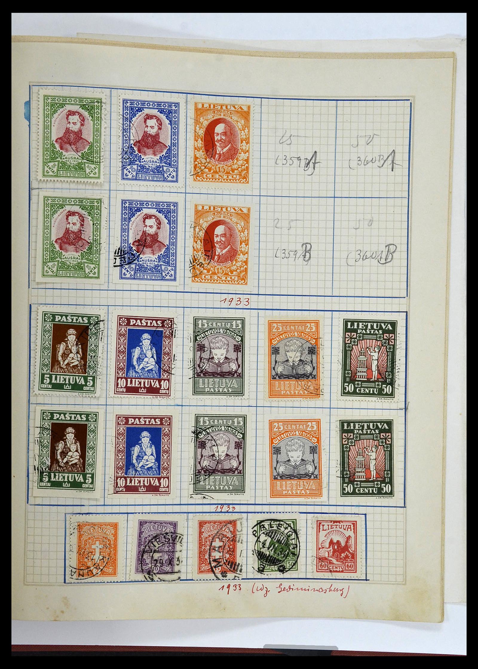 34311 067 - Stamp collection 34311 Baltic States 1918-1941.