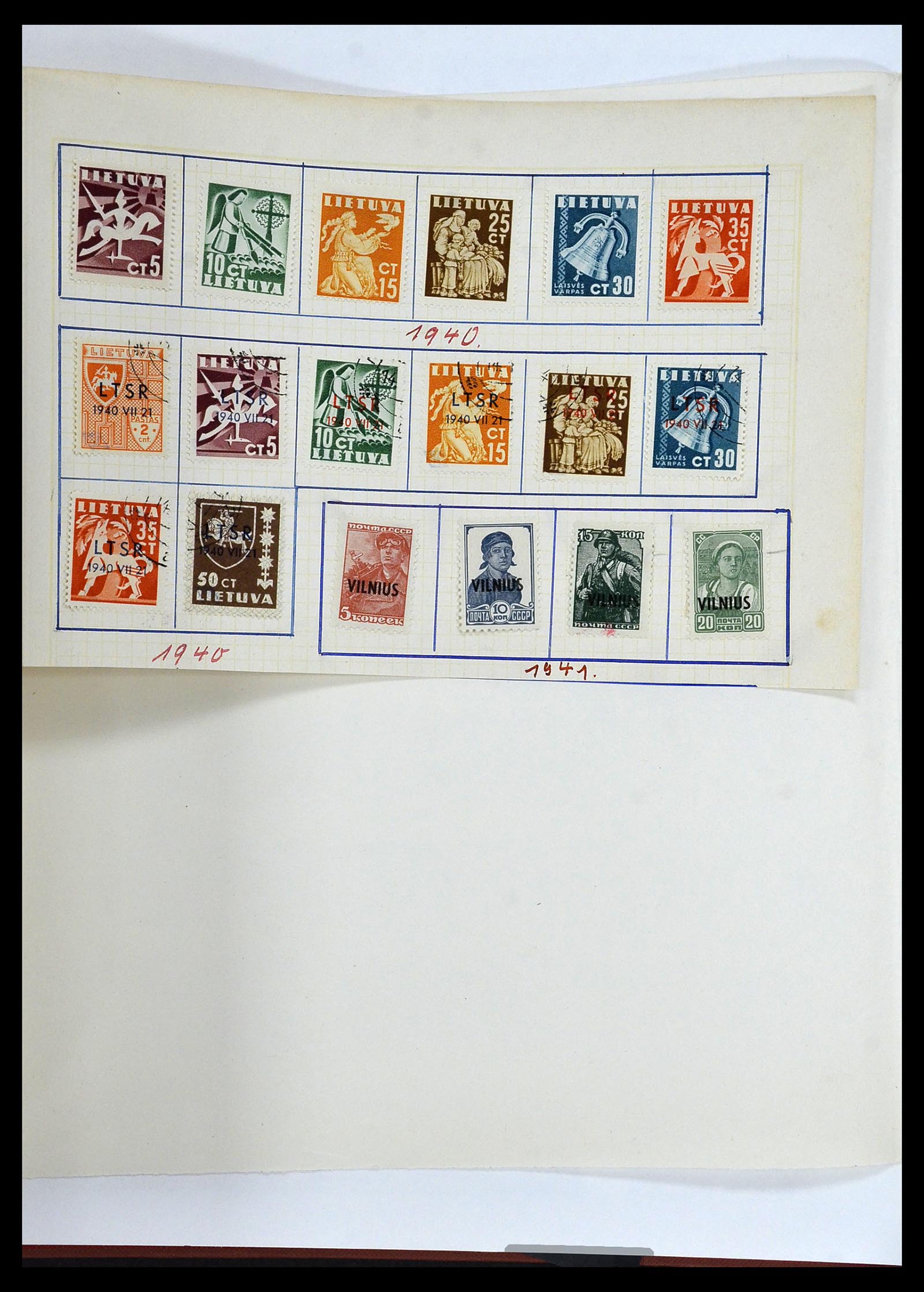 34311 071 - Stamp collection 34311 Baltic States 1918-1941.