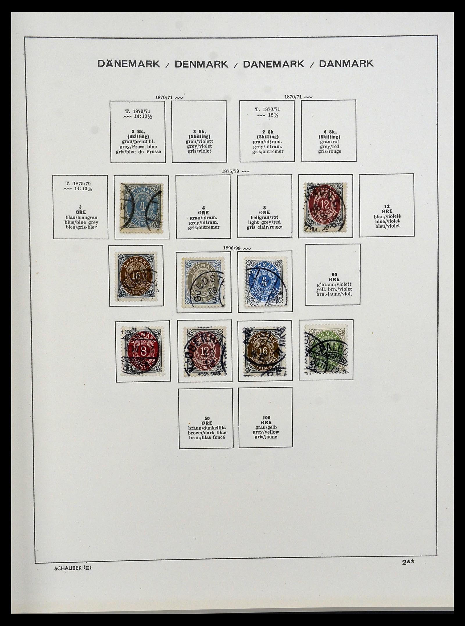 34312 004 - Postzegelverzameling 34312 Scandinavië 1855-1965.