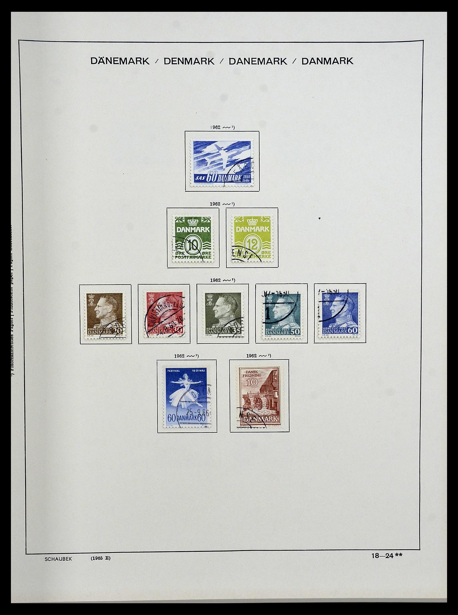 34312 032 - Postzegelverzameling 34312 Scandinavië 1855-1965.