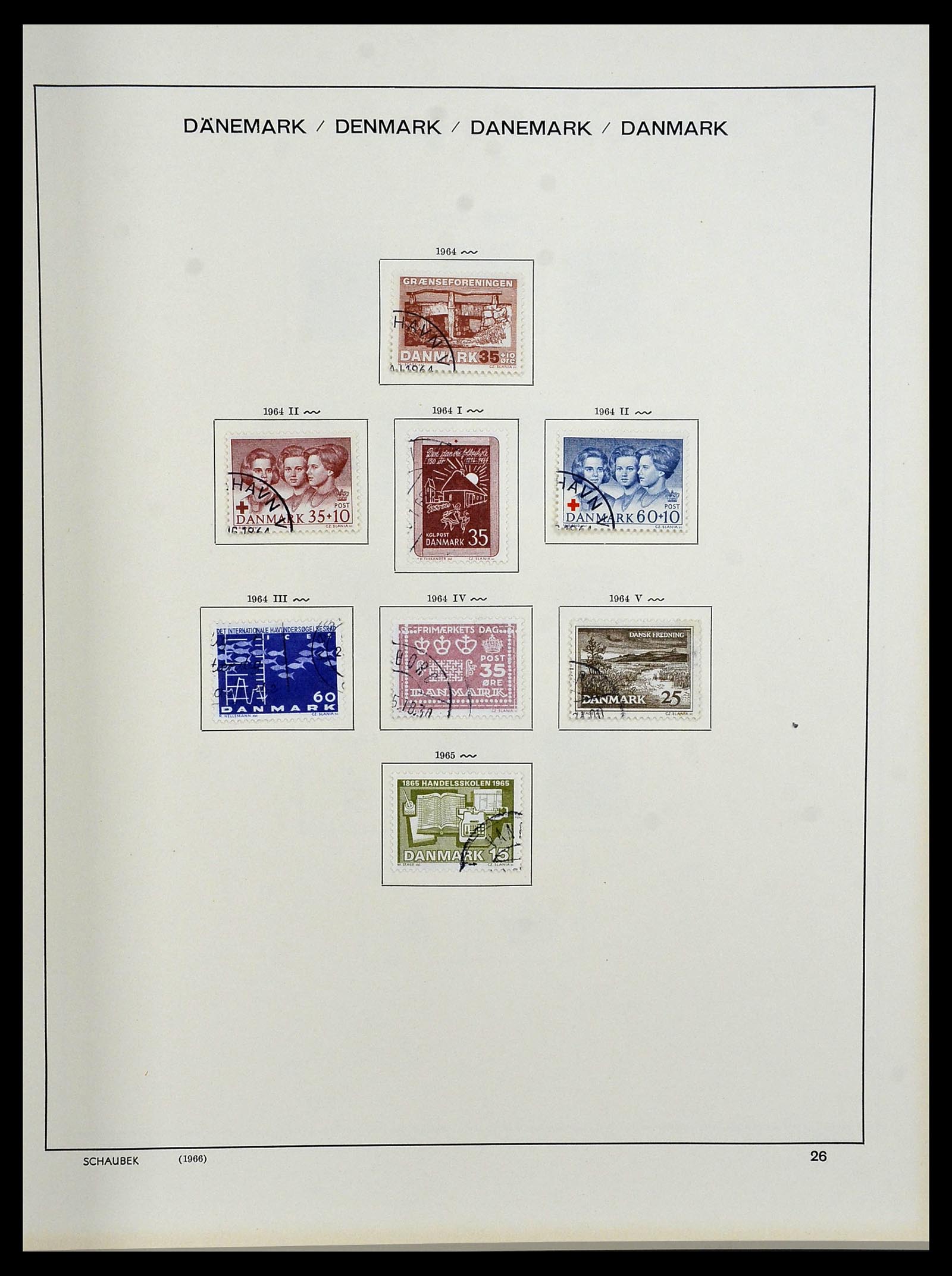 34312 035 - Postzegelverzameling 34312 Scandinavië 1855-1965.