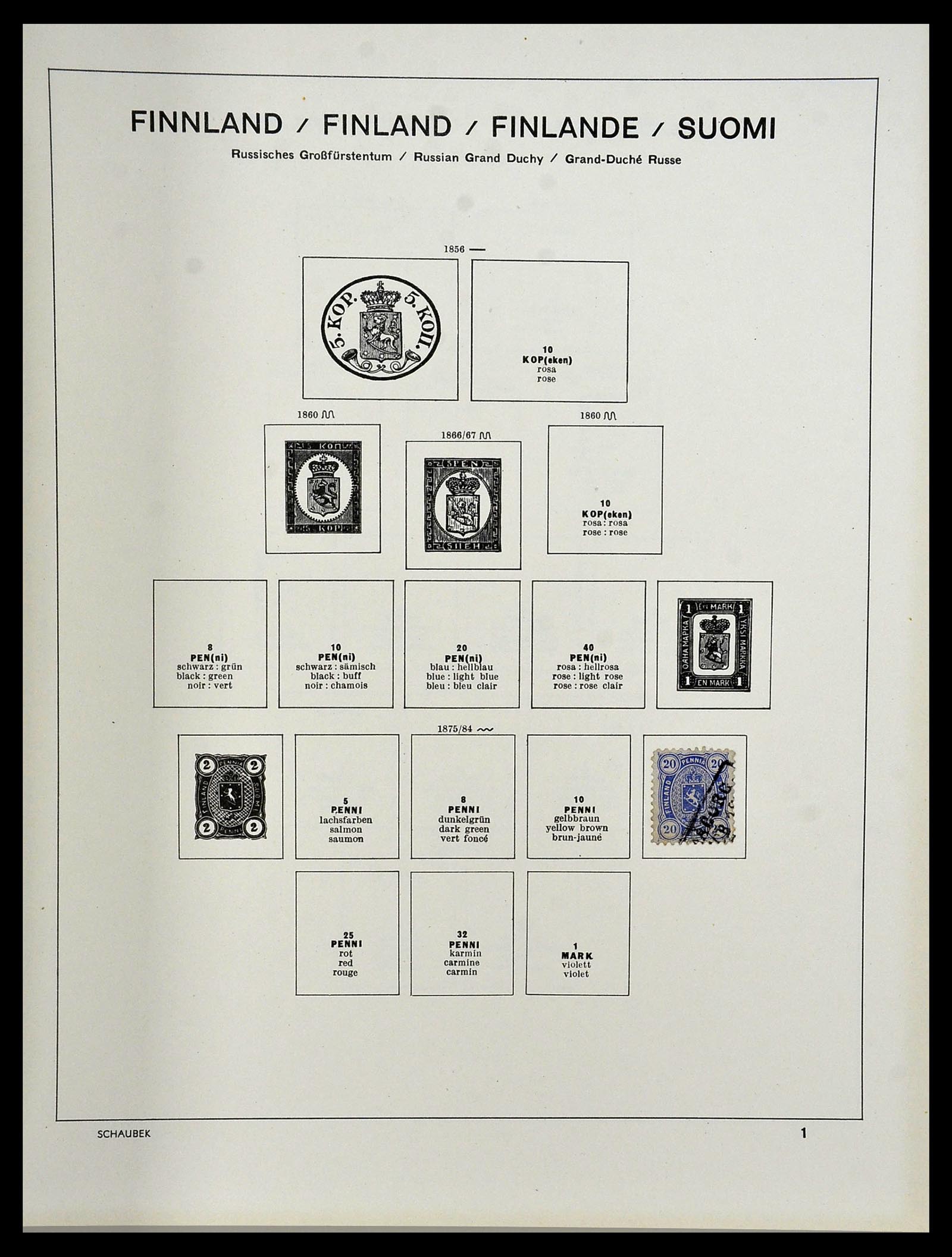 34312 052 - Postzegelverzameling 34312 Scandinavië 1855-1965.
