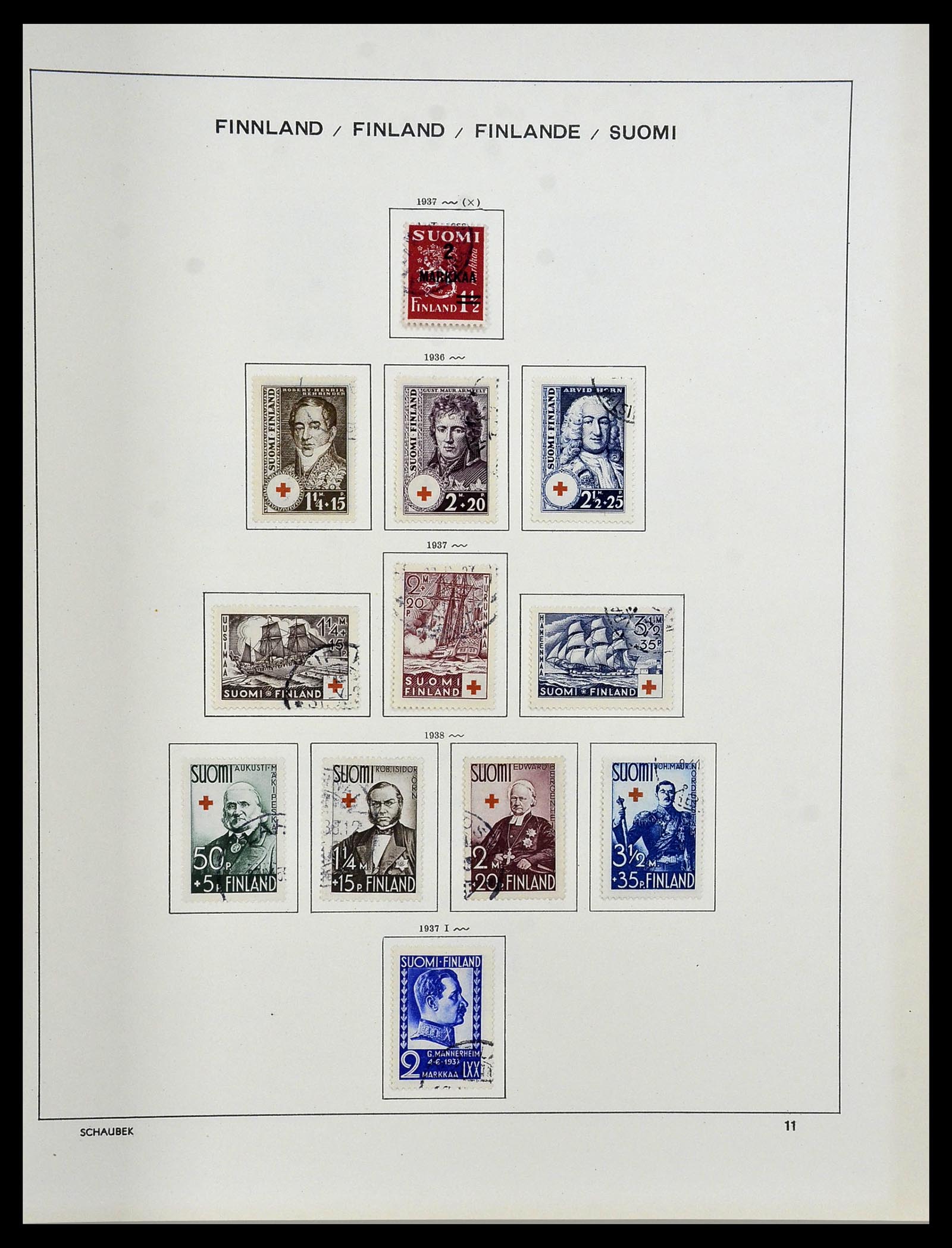 34312 069 - Stamp collection 34312 Scandinavia 1855-1965.