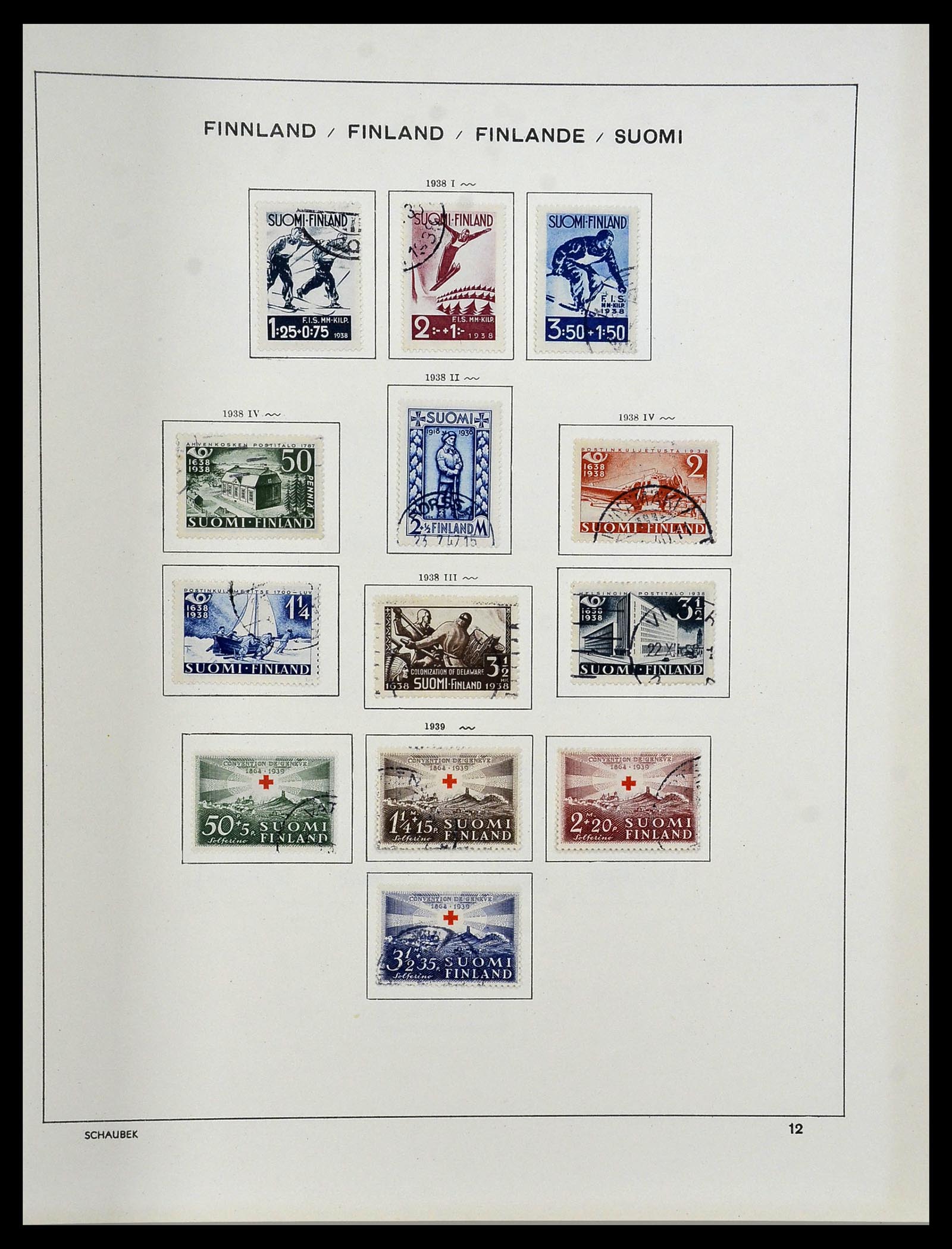 34312 070 - Postzegelverzameling 34312 Scandinavië 1855-1965.