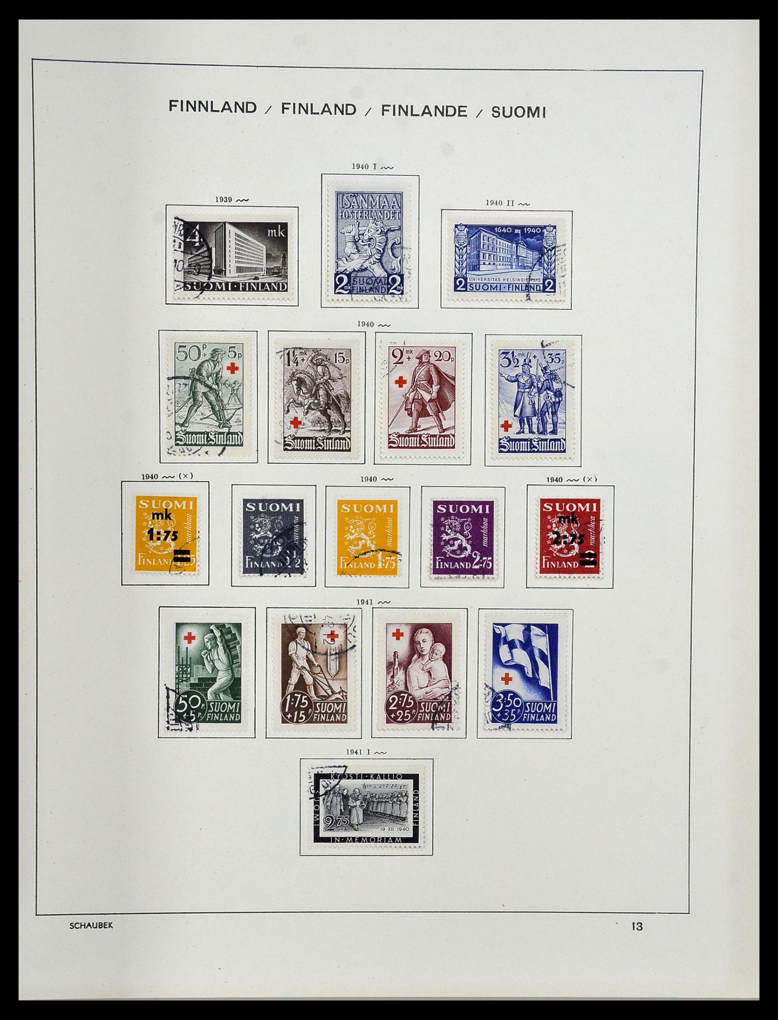 34312 071 - Postzegelverzameling 34312 Scandinavië 1855-1965.