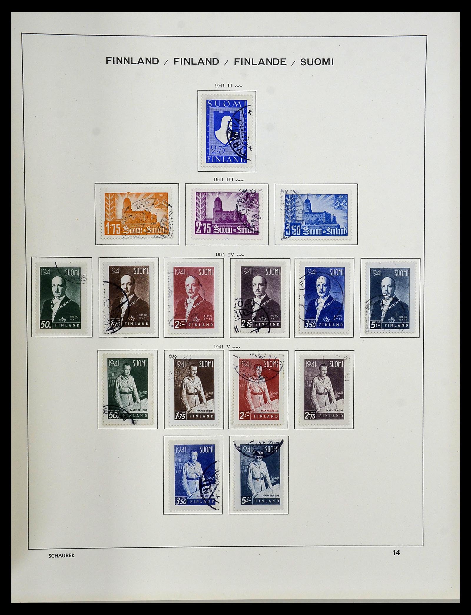 34312 072 - Postzegelverzameling 34312 Scandinavië 1855-1965.