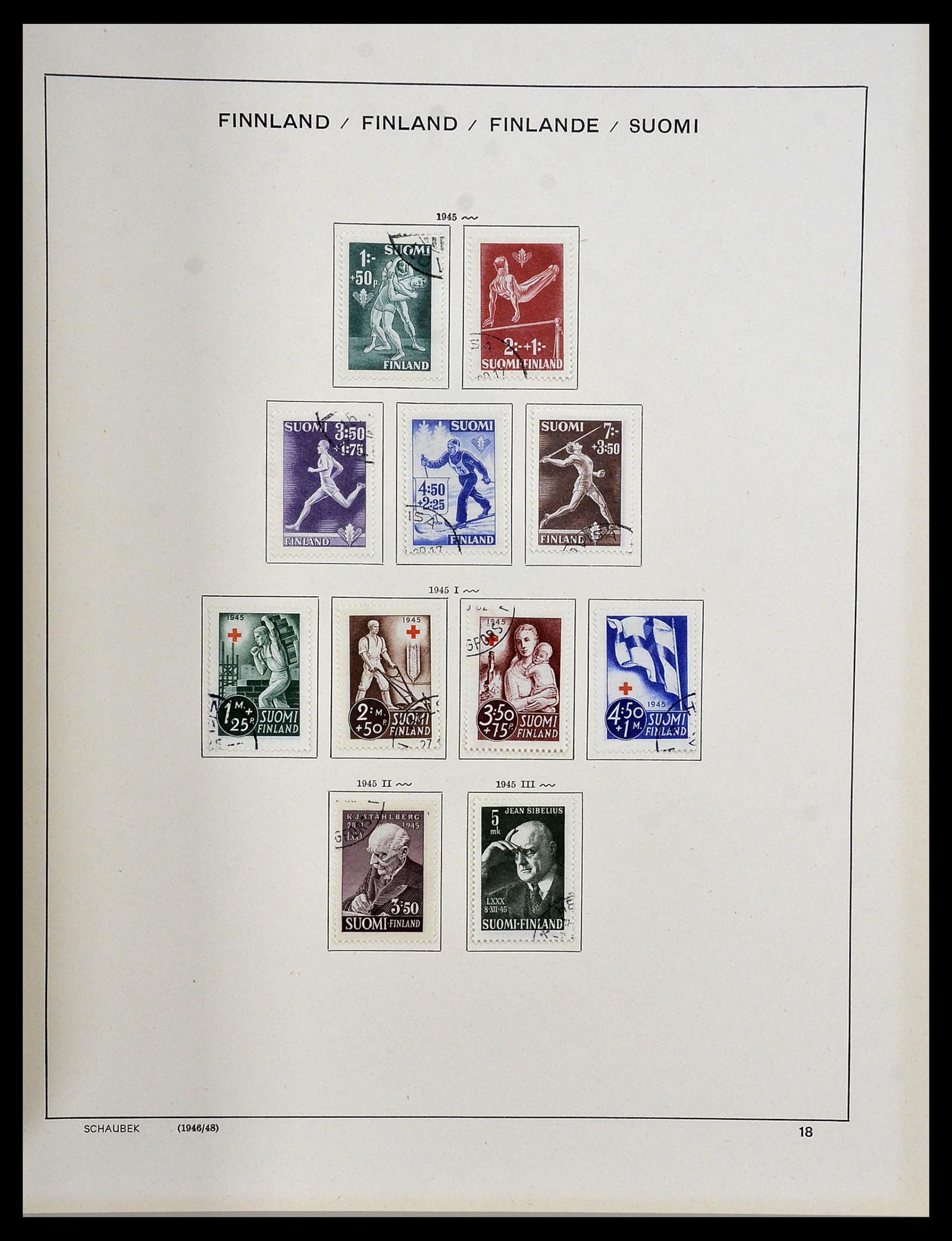 34312 076 - Postzegelverzameling 34312 Scandinavië 1855-1965.