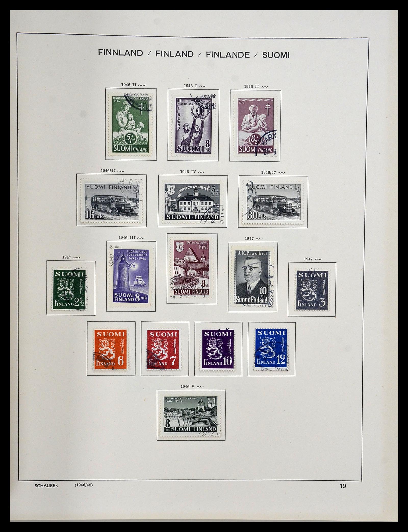 34312 078 - Postzegelverzameling 34312 Scandinavië 1855-1965.