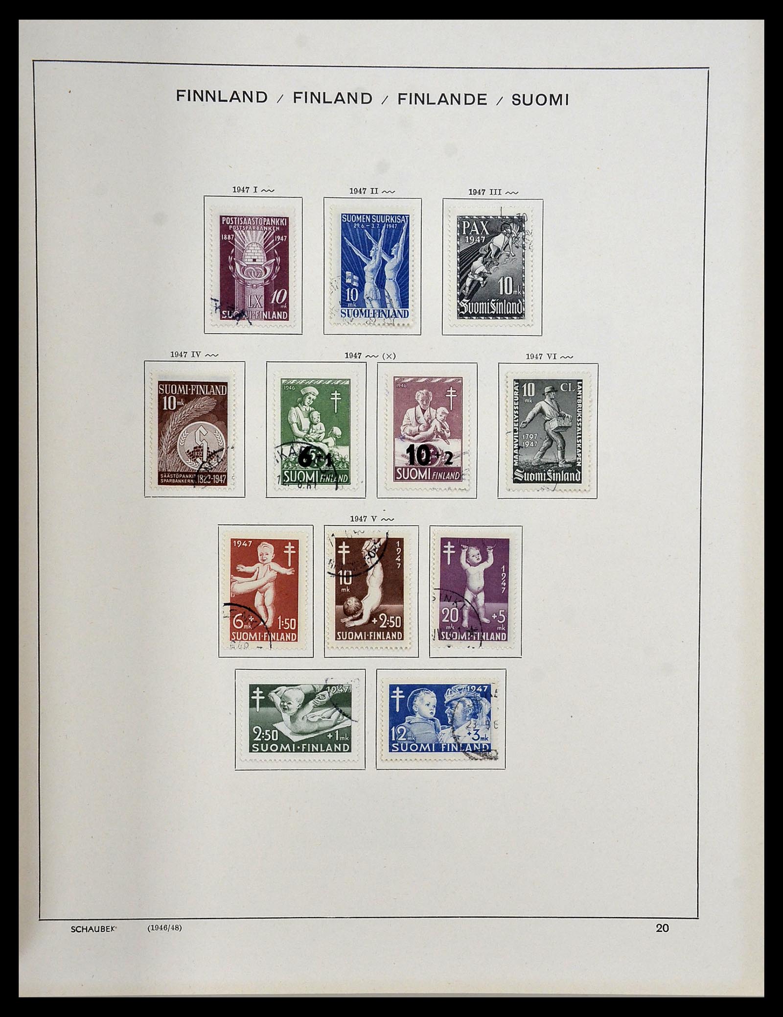 34312 079 - Stamp collection 34312 Scandinavia 1855-1965.