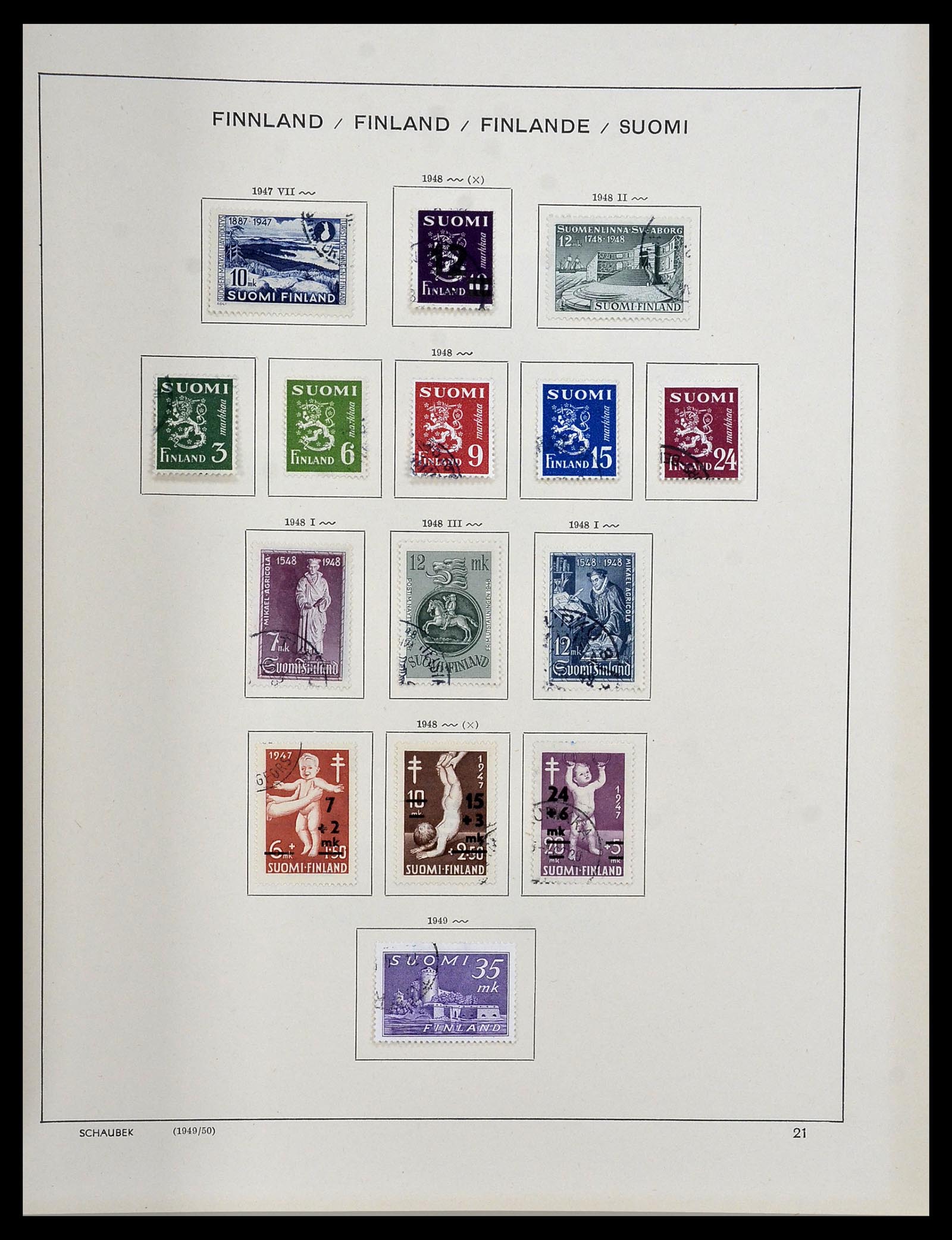 34312 080 - Stamp collection 34312 Scandinavia 1855-1965.