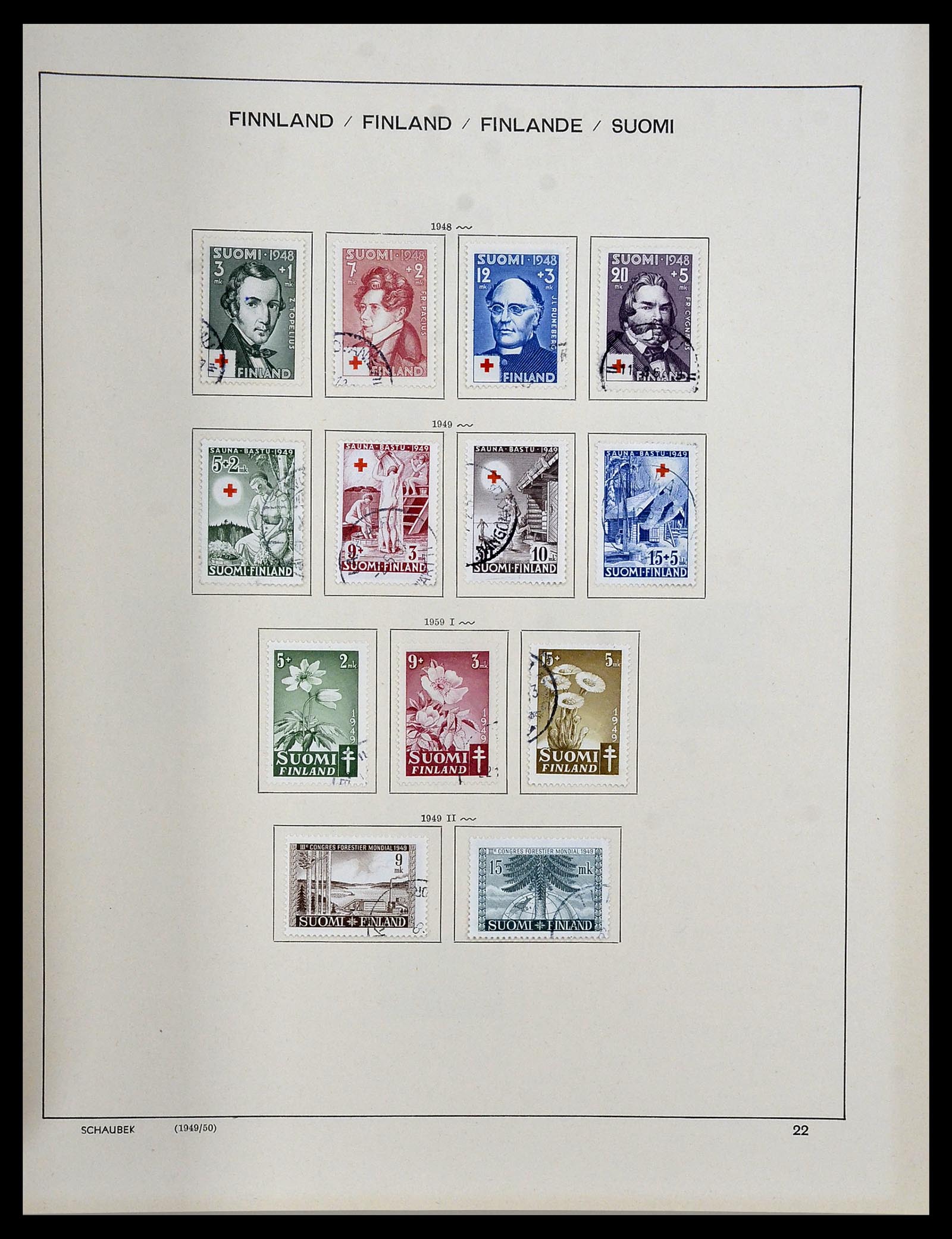 34312 081 - Stamp collection 34312 Scandinavia 1855-1965.