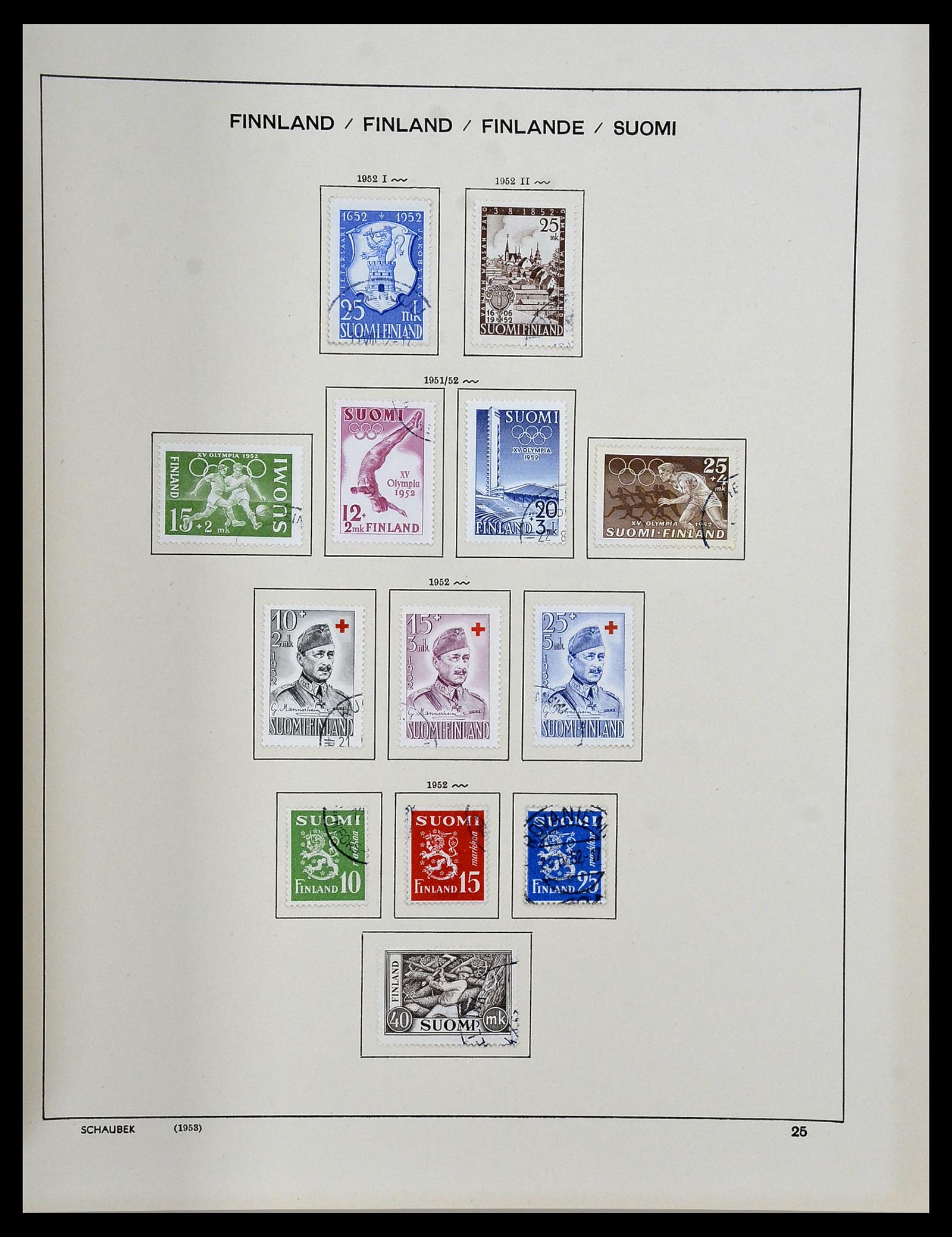 34312 084 - Stamp collection 34312 Scandinavia 1855-1965.