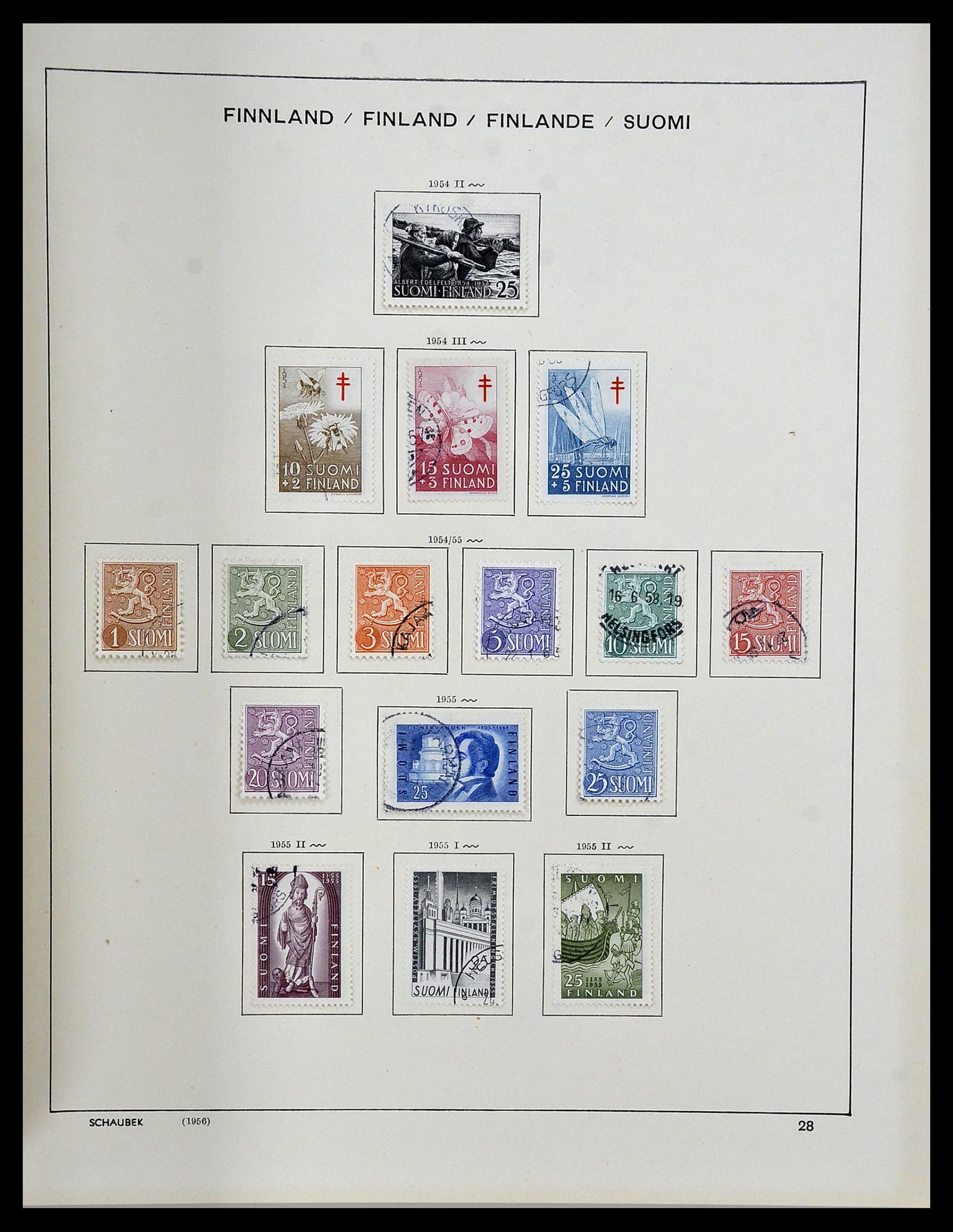 34312 087 - Postzegelverzameling 34312 Scandinavië 1855-1965.
