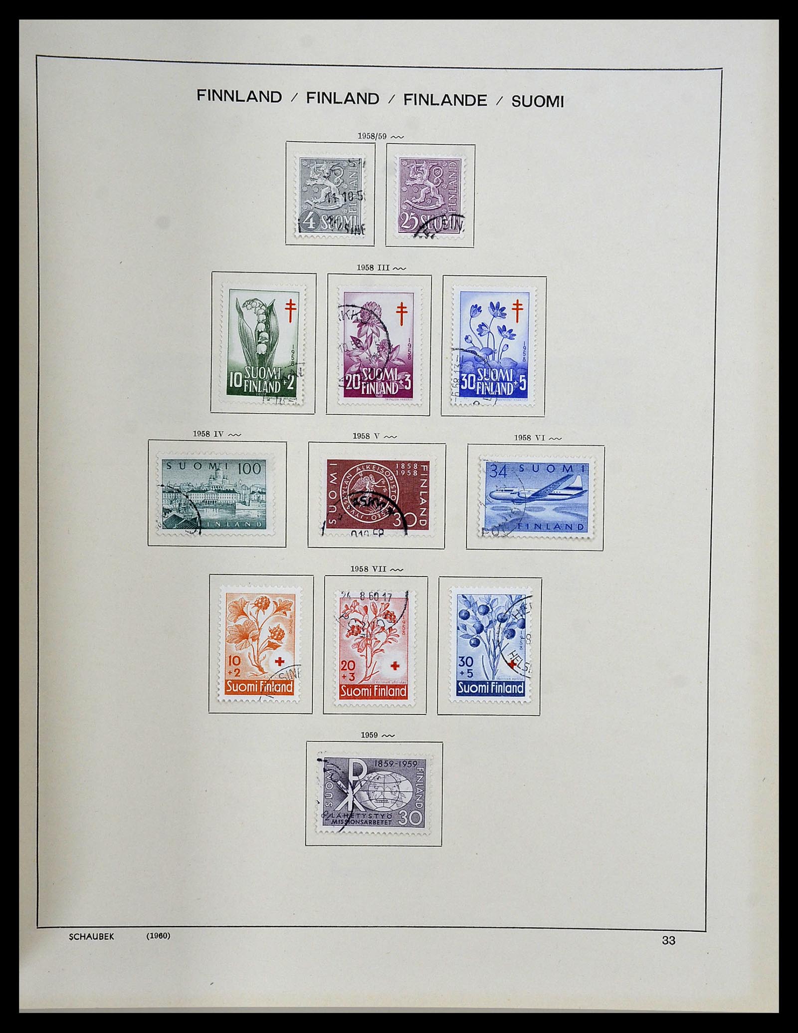 34312 092 - Stamp collection 34312 Scandinavia 1855-1965.