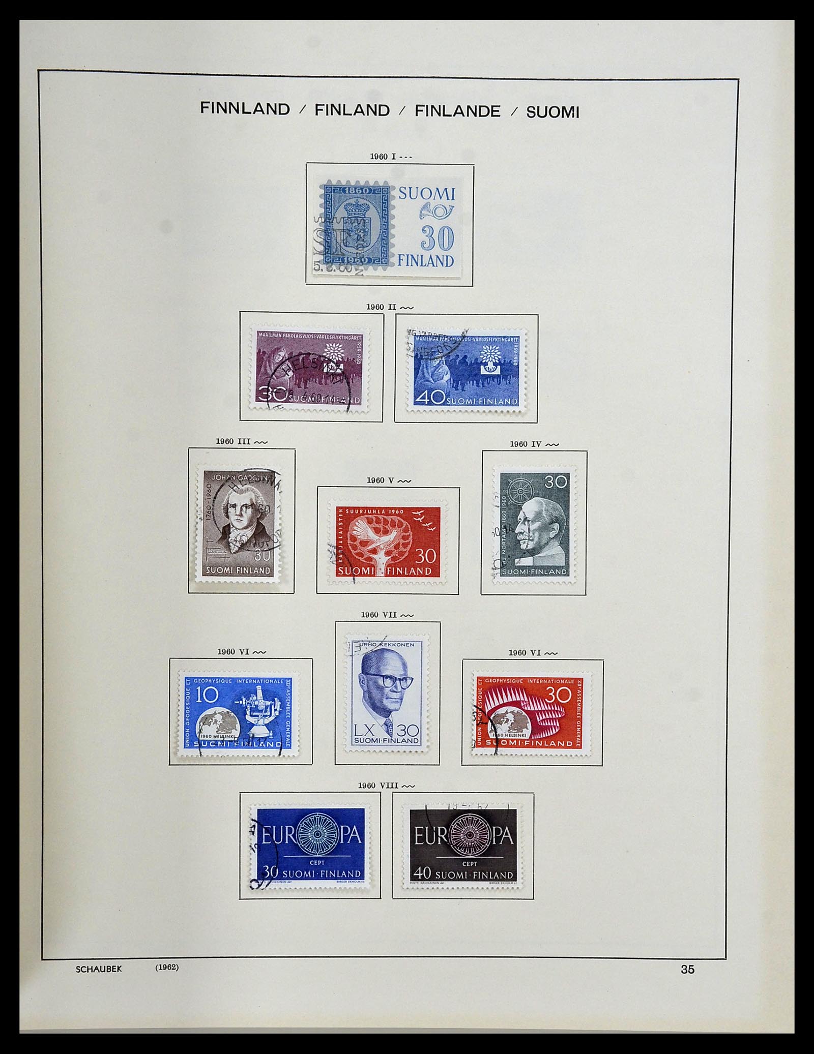 34312 094 - Postzegelverzameling 34312 Scandinavië 1855-1965.