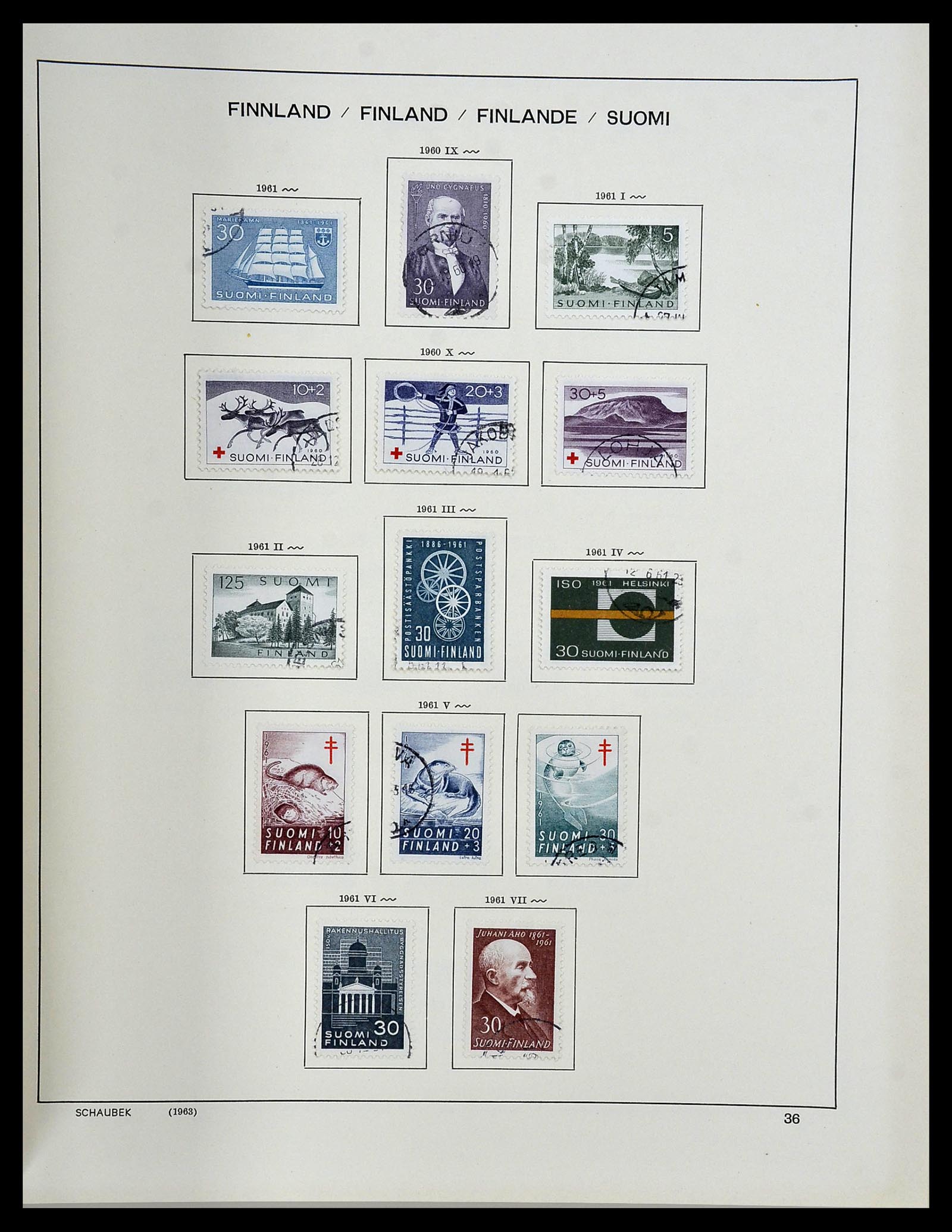 34312 095 - Stamp collection 34312 Scandinavia 1855-1965.
