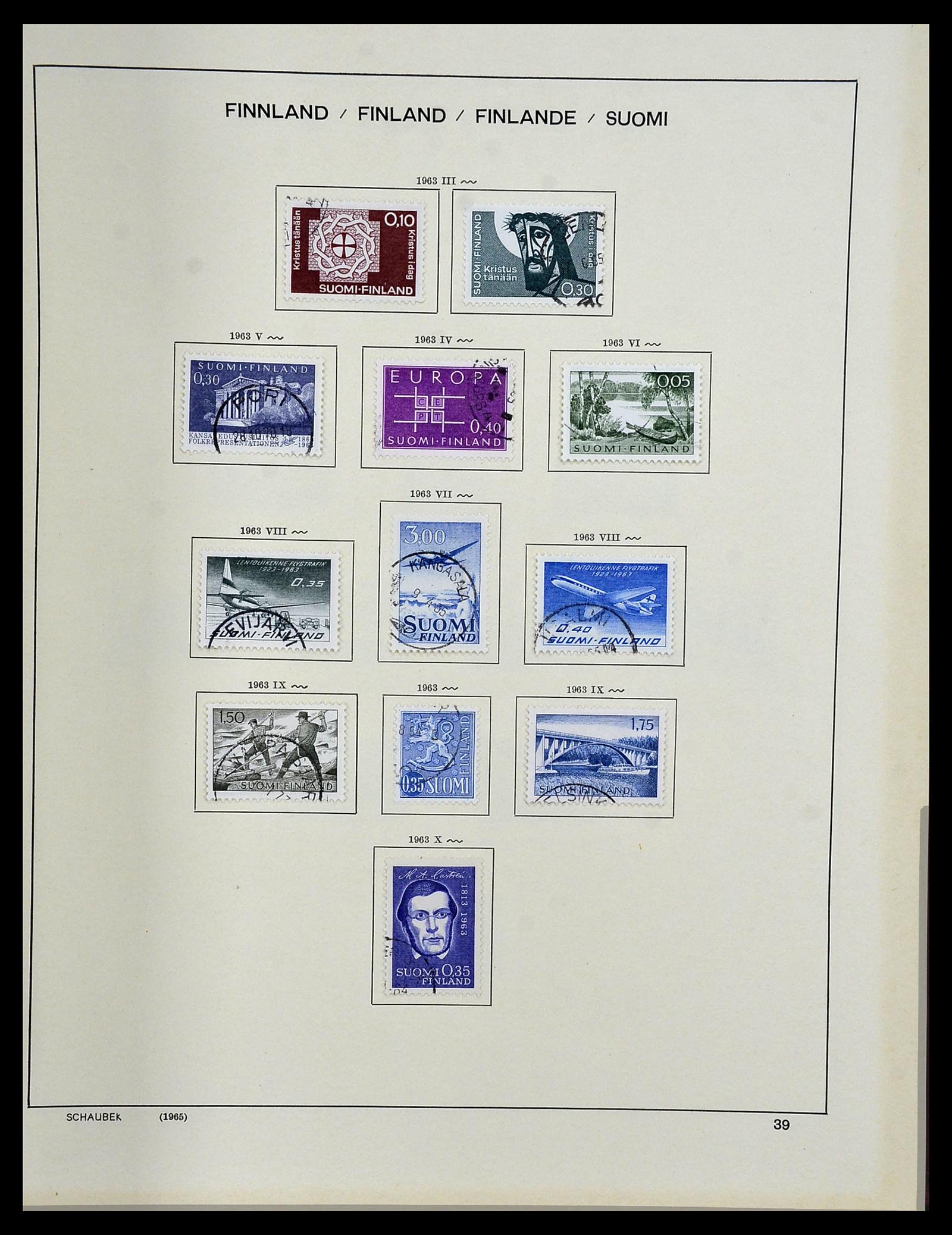 34312 097 - Postzegelverzameling 34312 Scandinavië 1855-1965.