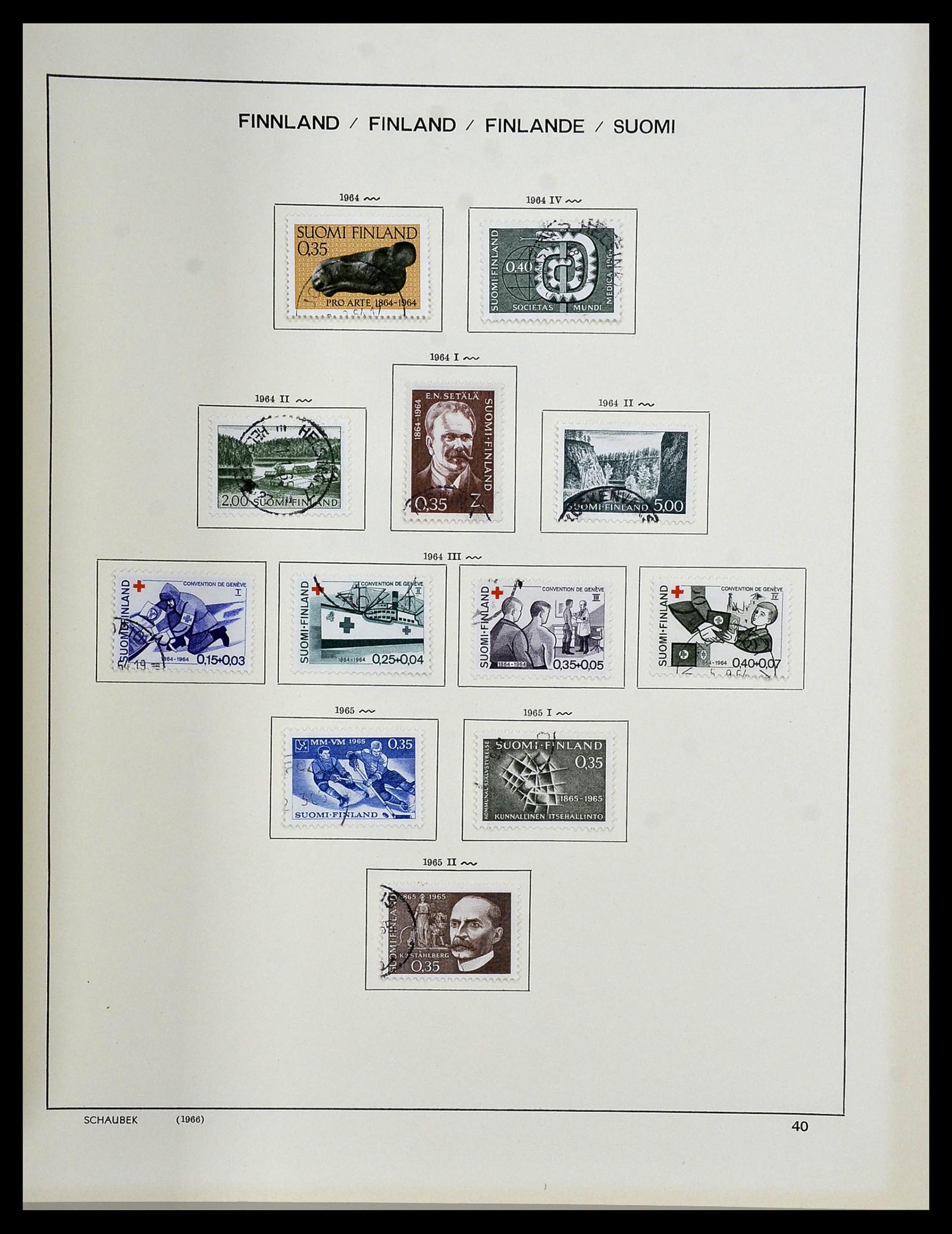 34312 098 - Postzegelverzameling 34312 Scandinavië 1855-1965.