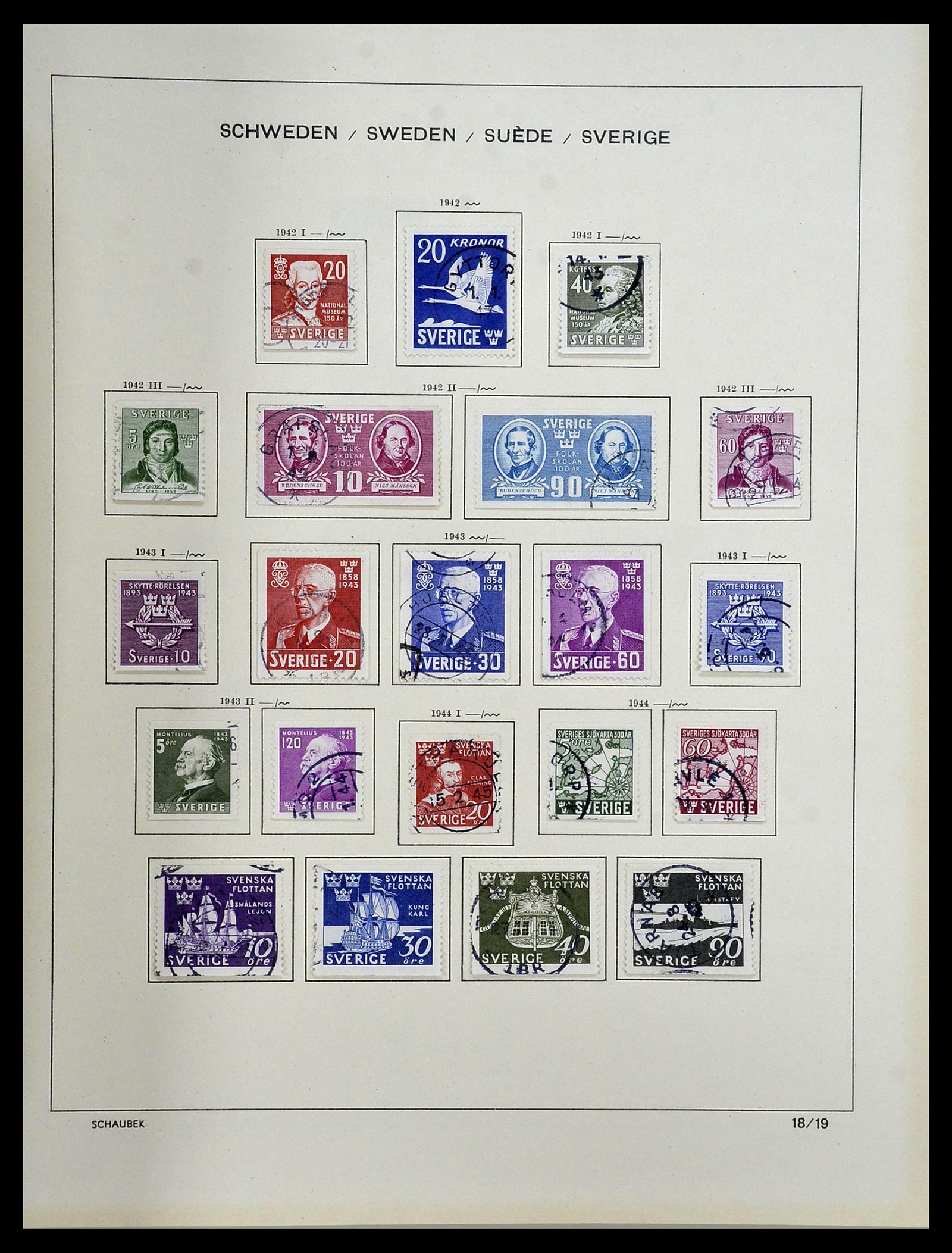 34312 183 - Postzegelverzameling 34312 Scandinavië 1855-1965.