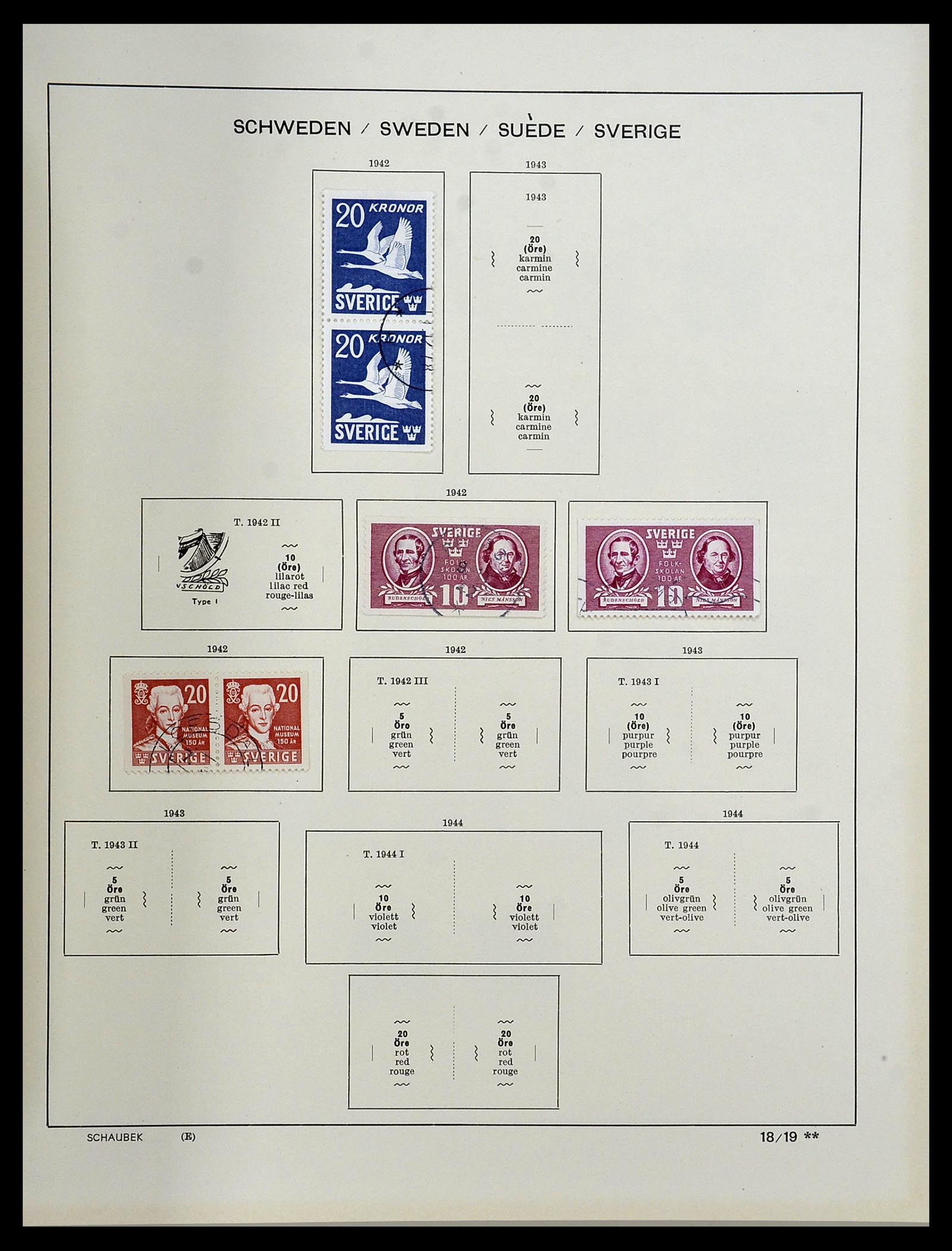 34312 184 - Postzegelverzameling 34312 Scandinavië 1855-1965.