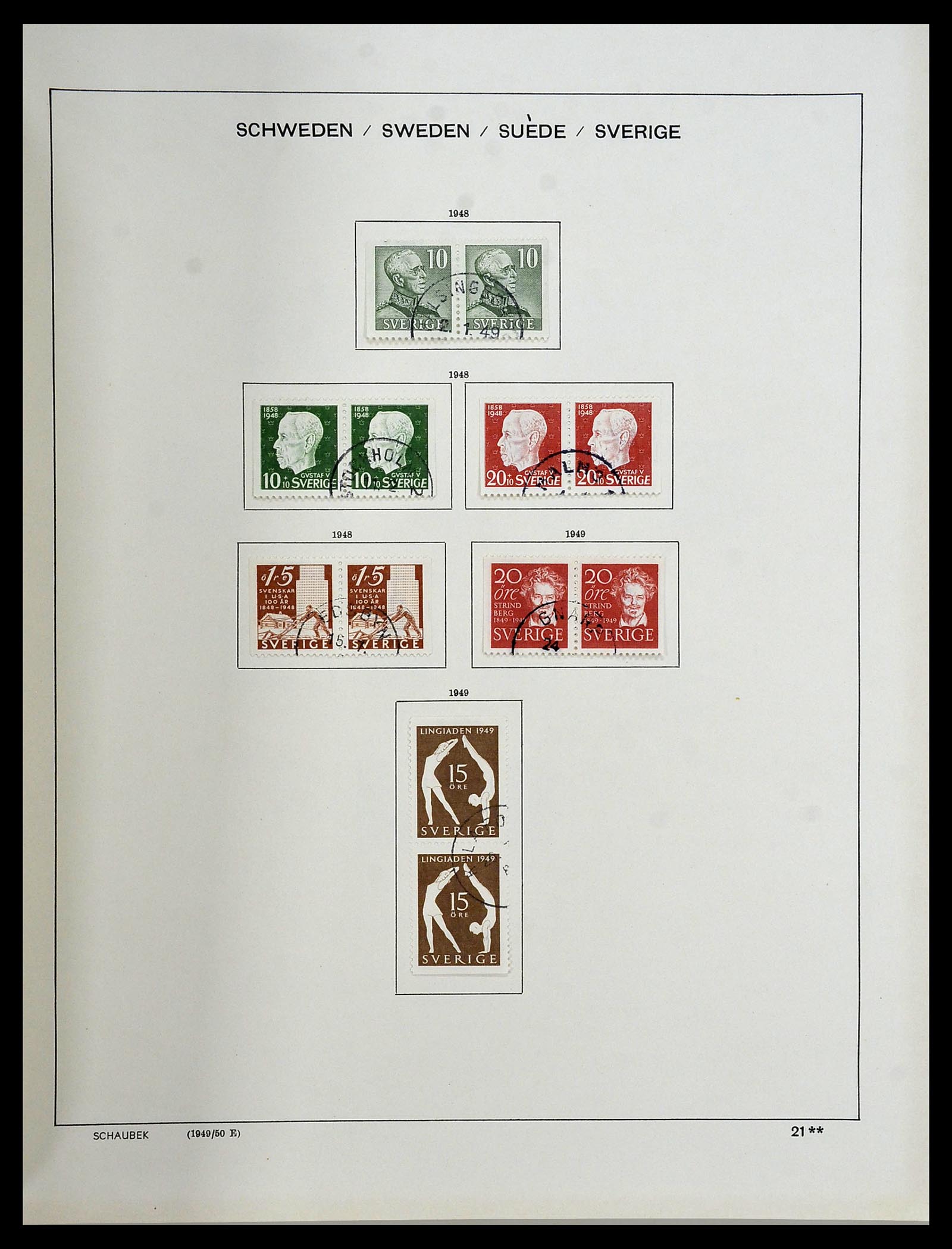 34312 188 - Postzegelverzameling 34312 Scandinavië 1855-1965.