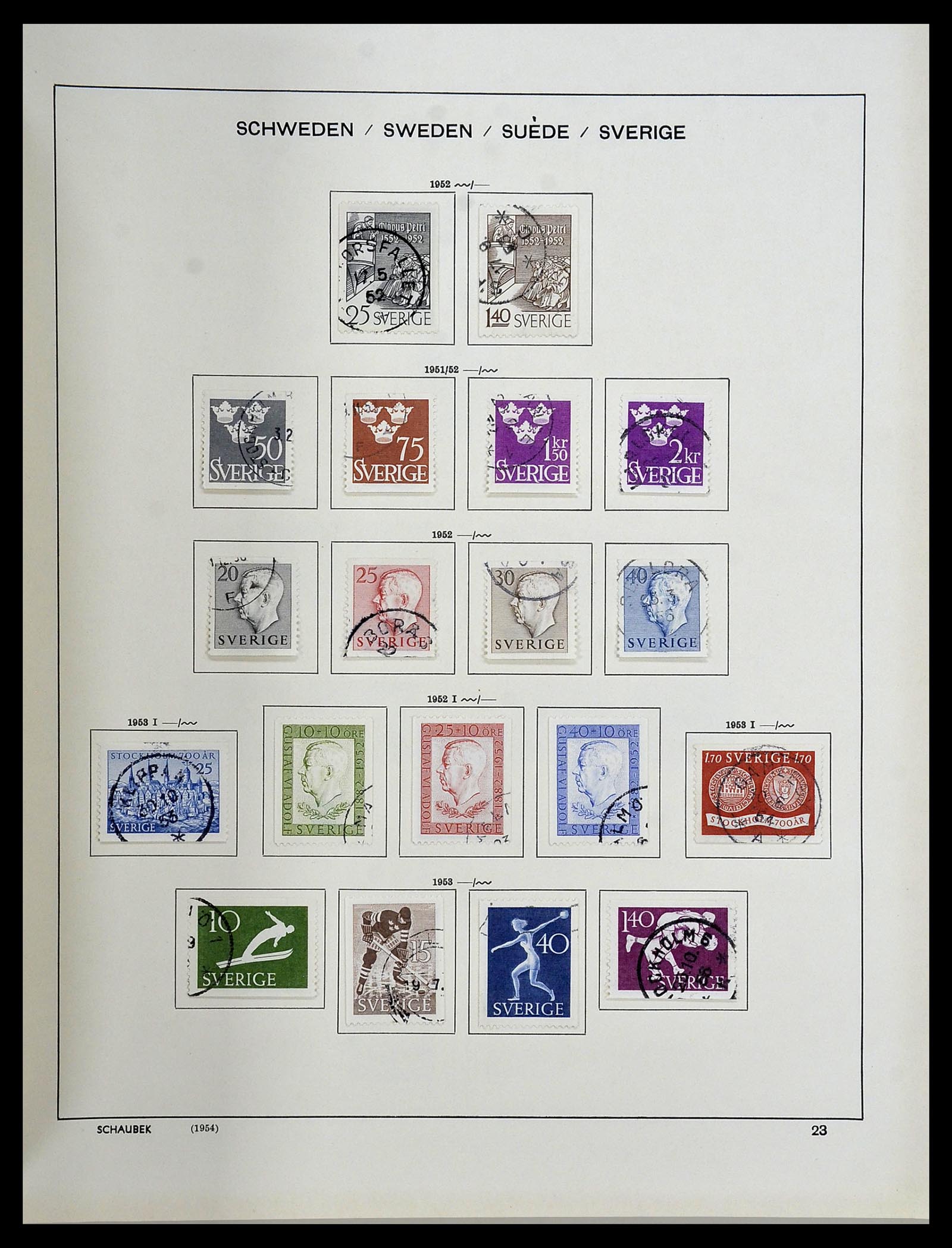 34312 191 - Stamp collection 34312 Scandinavia 1855-1965.