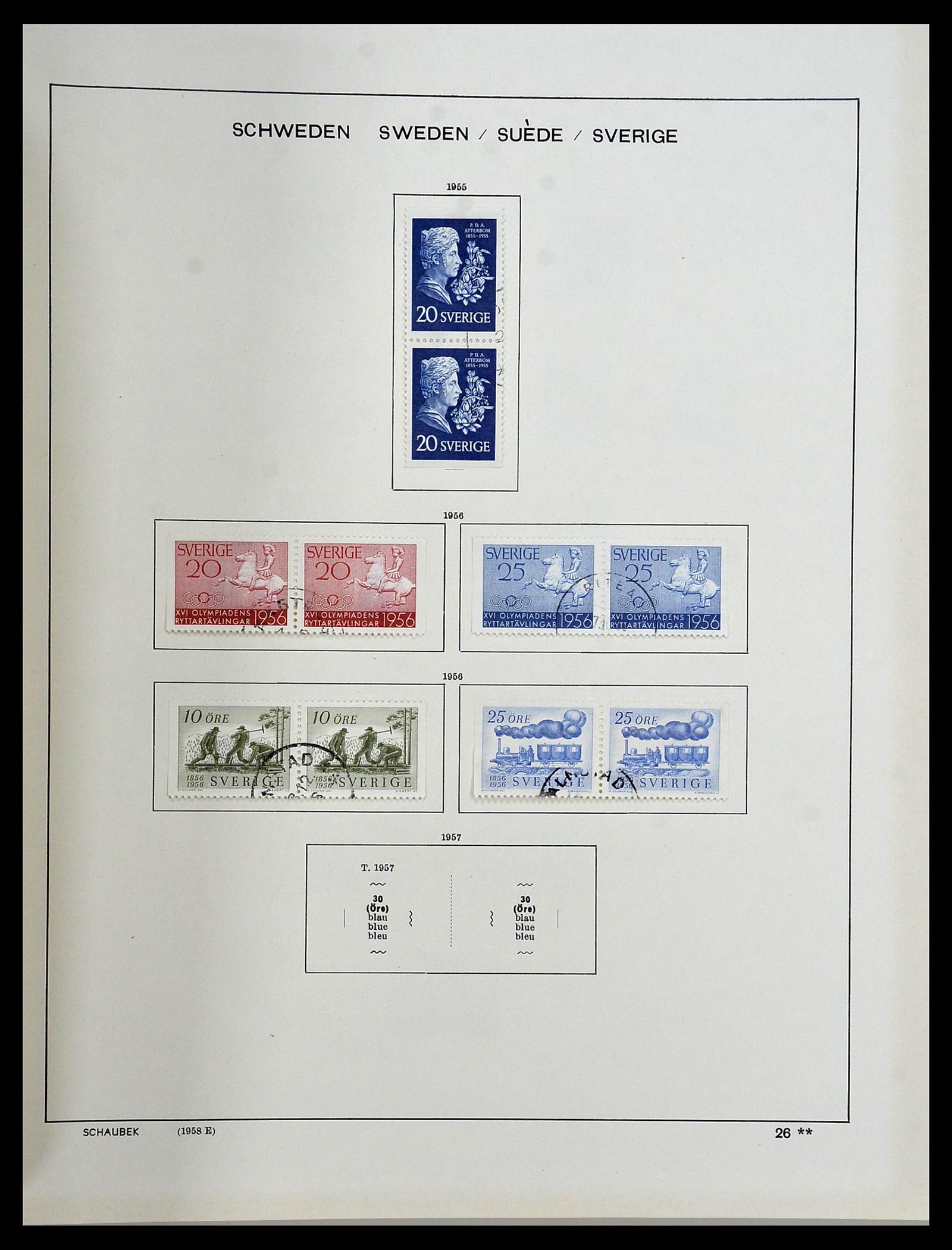 34312 195 - Postzegelverzameling 34312 Scandinavië 1855-1965.