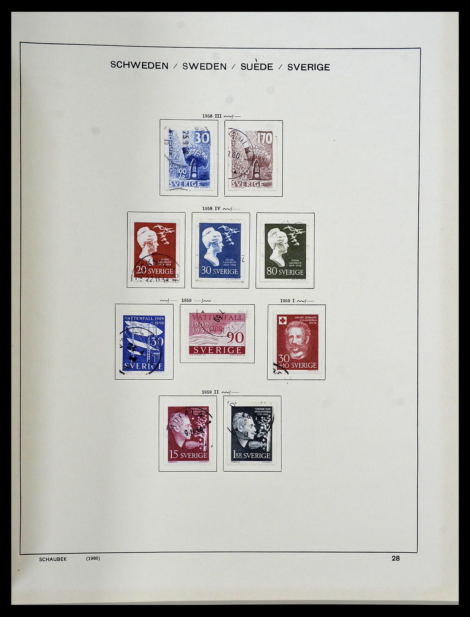 34312 198 - Postzegelverzameling 34312 Scandinavië 1855-1965.