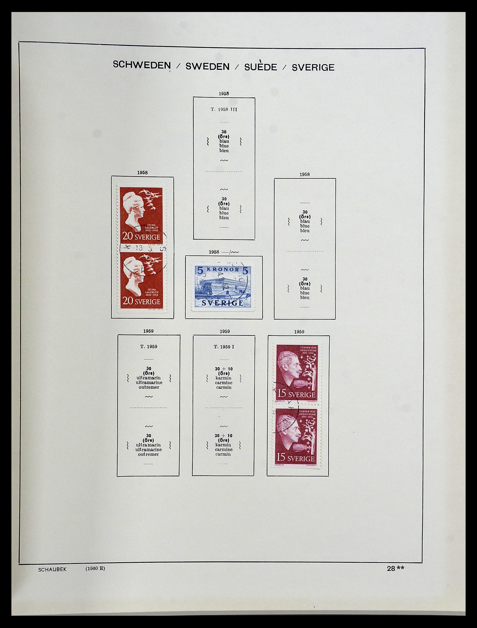 34312 199 - Stamp collection 34312 Scandinavia 1855-1965.