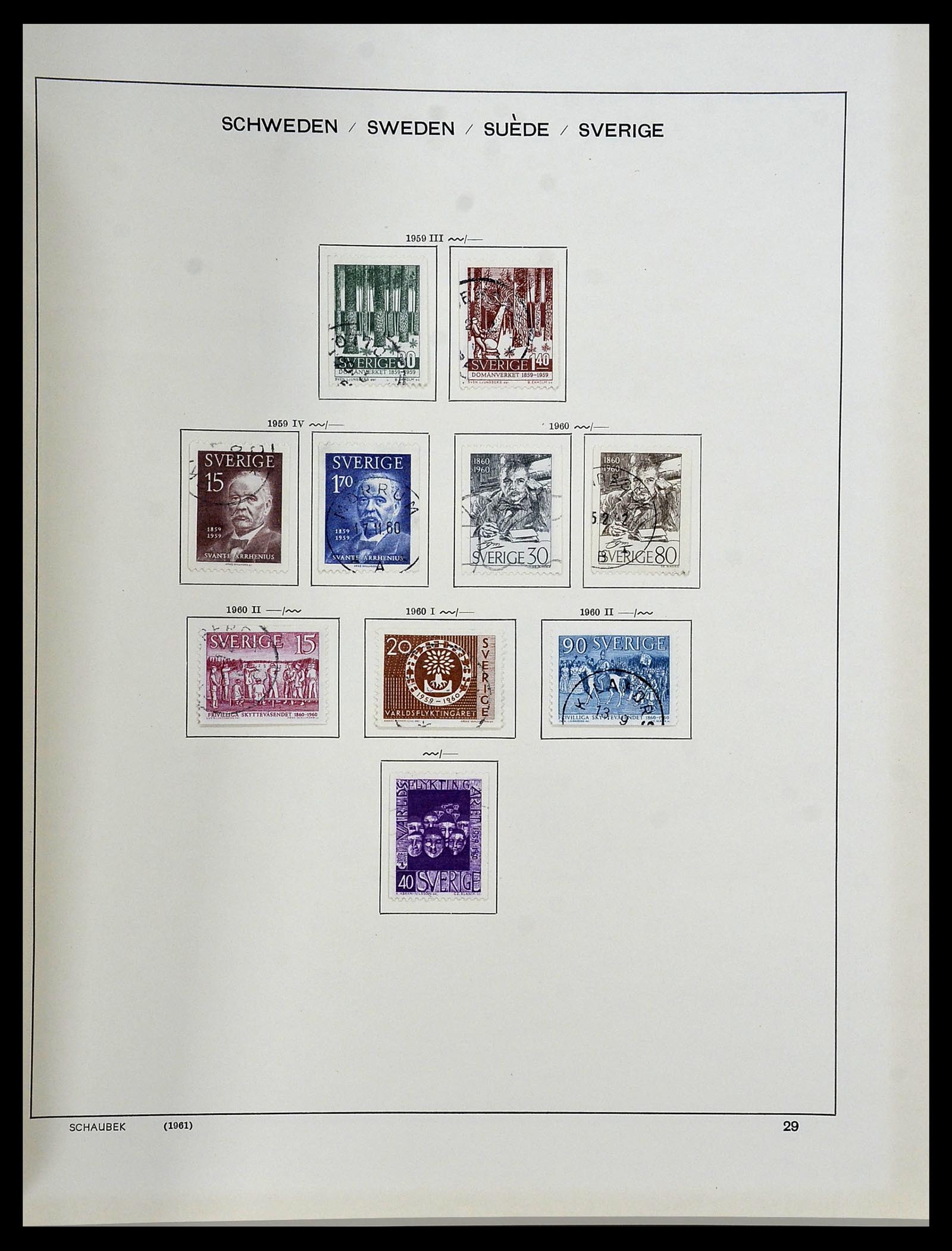 34312 200 - Stamp collection 34312 Scandinavia 1855-1965.
