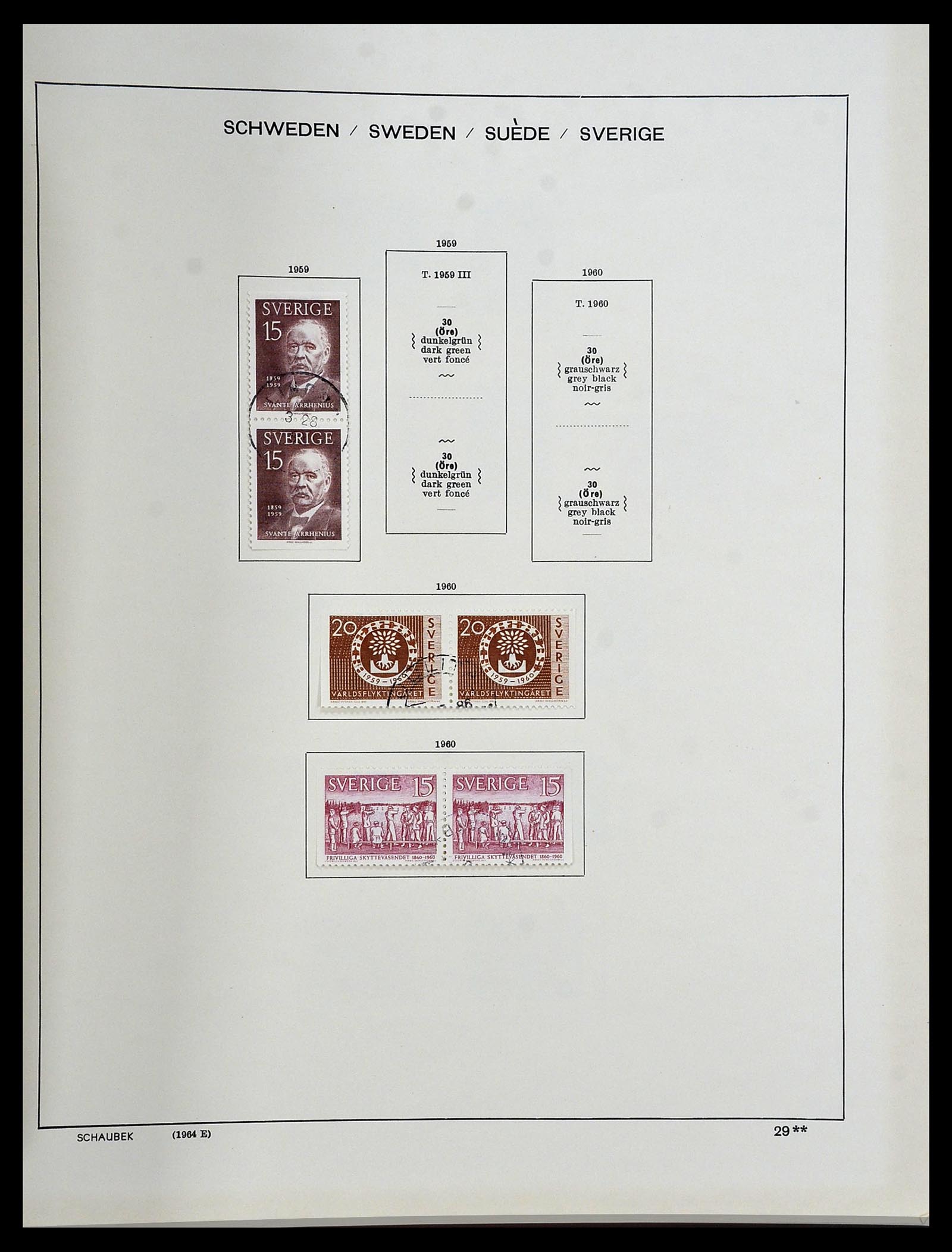 34312 201 - Stamp collection 34312 Scandinavia 1855-1965.