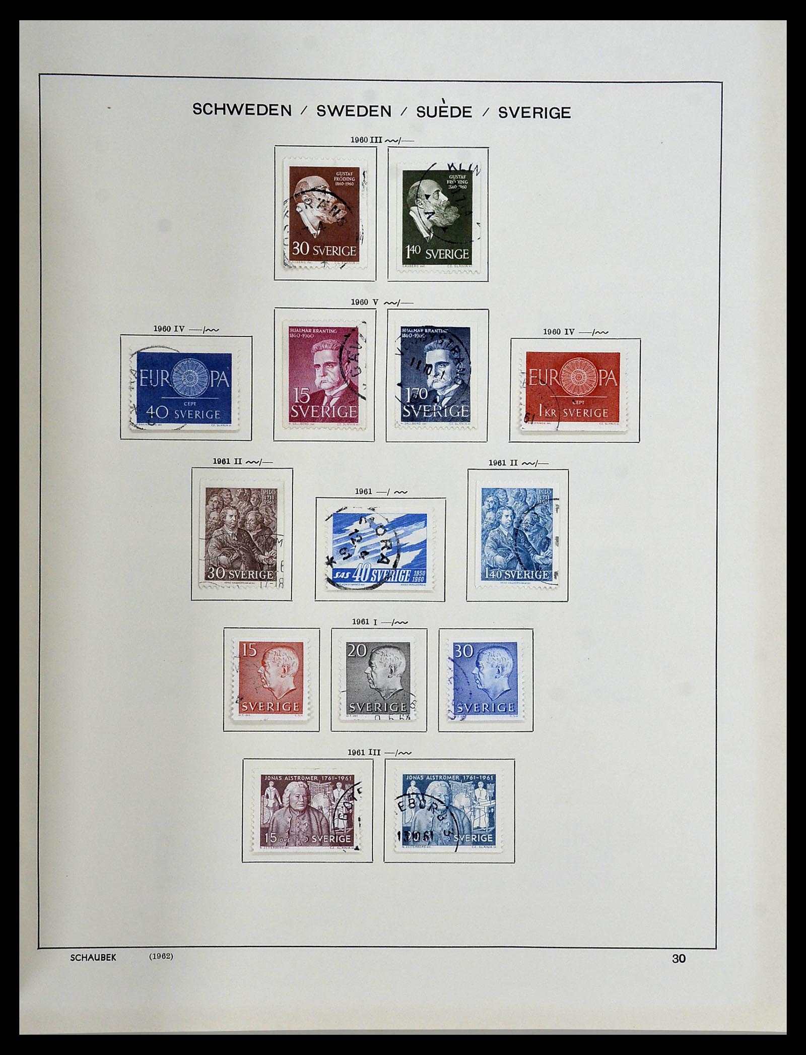 34312 202 - Stamp collection 34312 Scandinavia 1855-1965.
